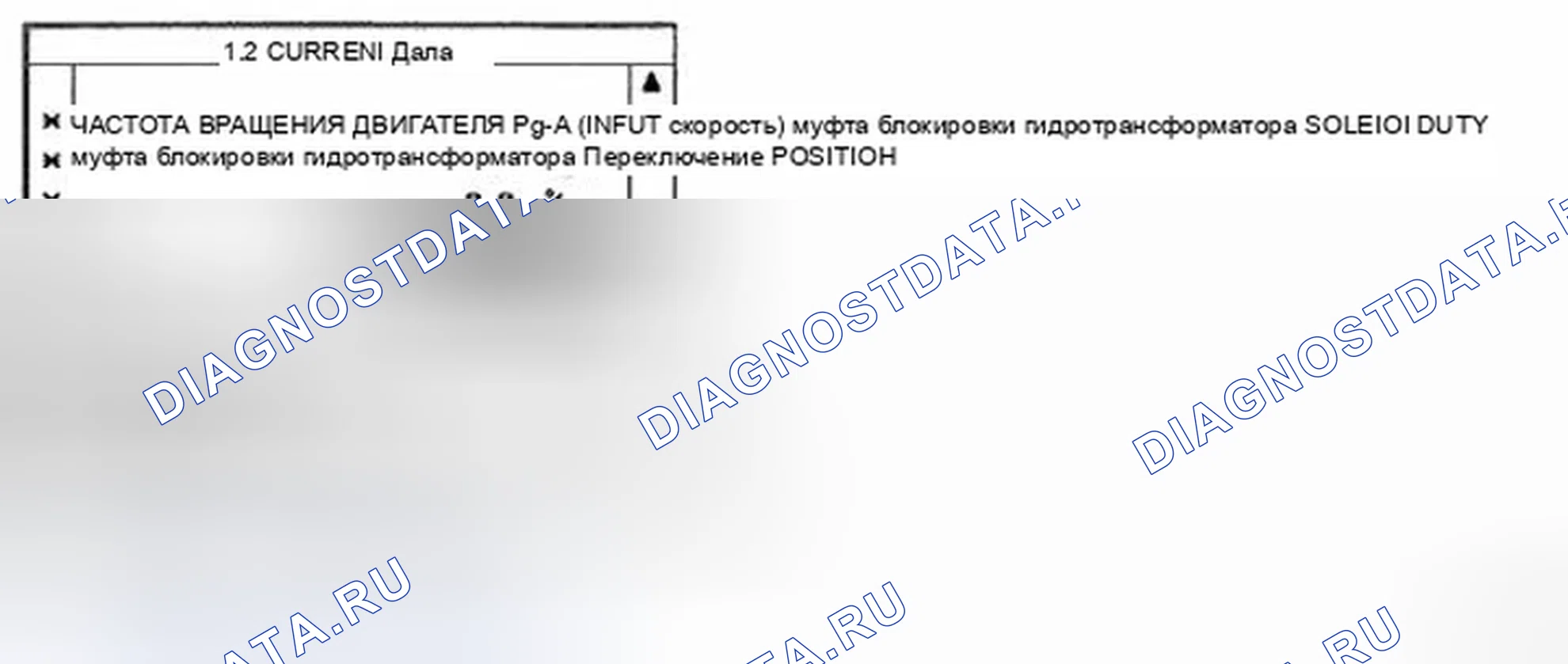 Рис. 144: МОНИТОРИНГ ДАННЫХ SCANTOOL. Hyundai Accent III