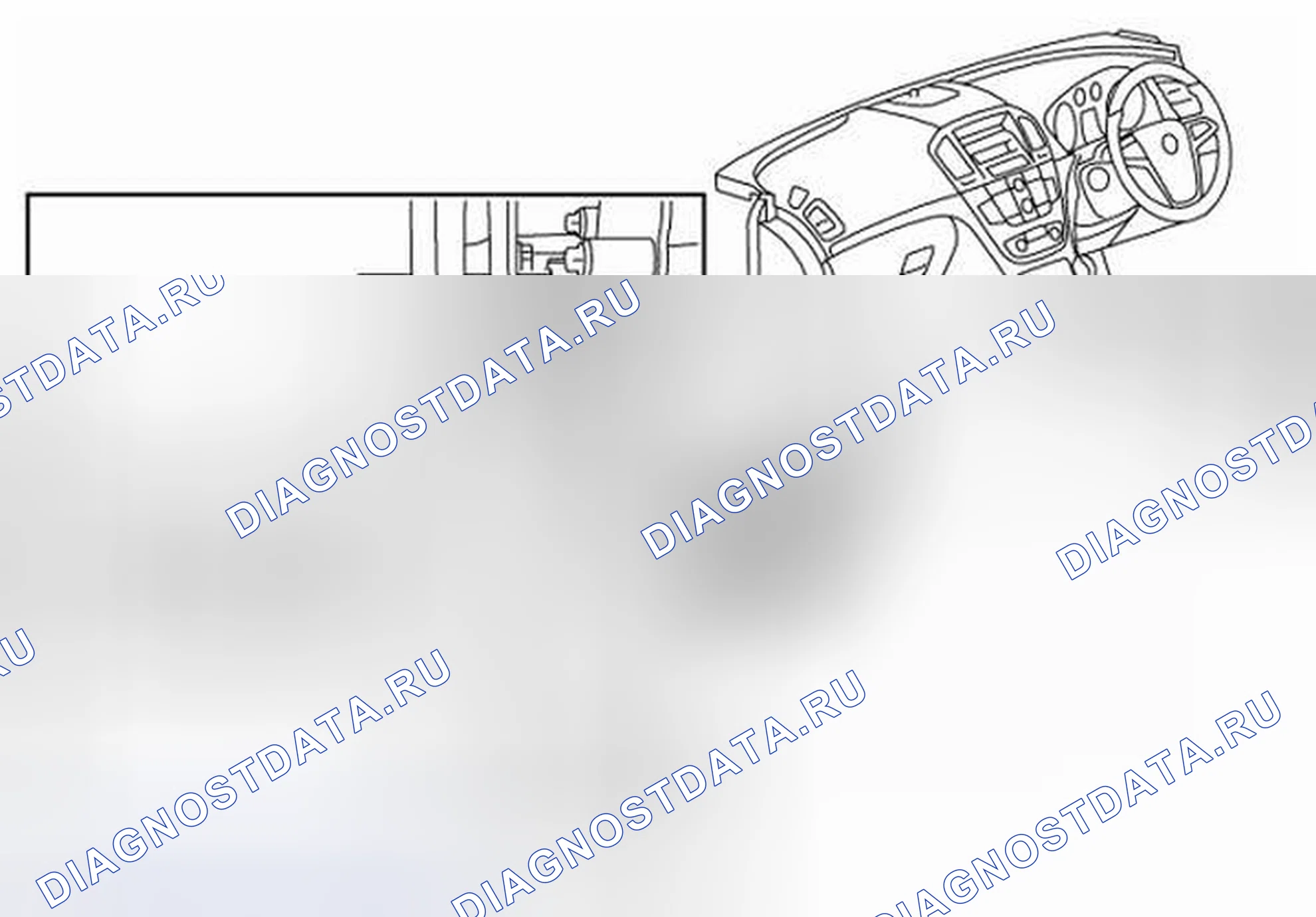 Рис. 121: Замена привода внутреннего воздушного клапана (правый привод). Kia Picanto III рестайлинг