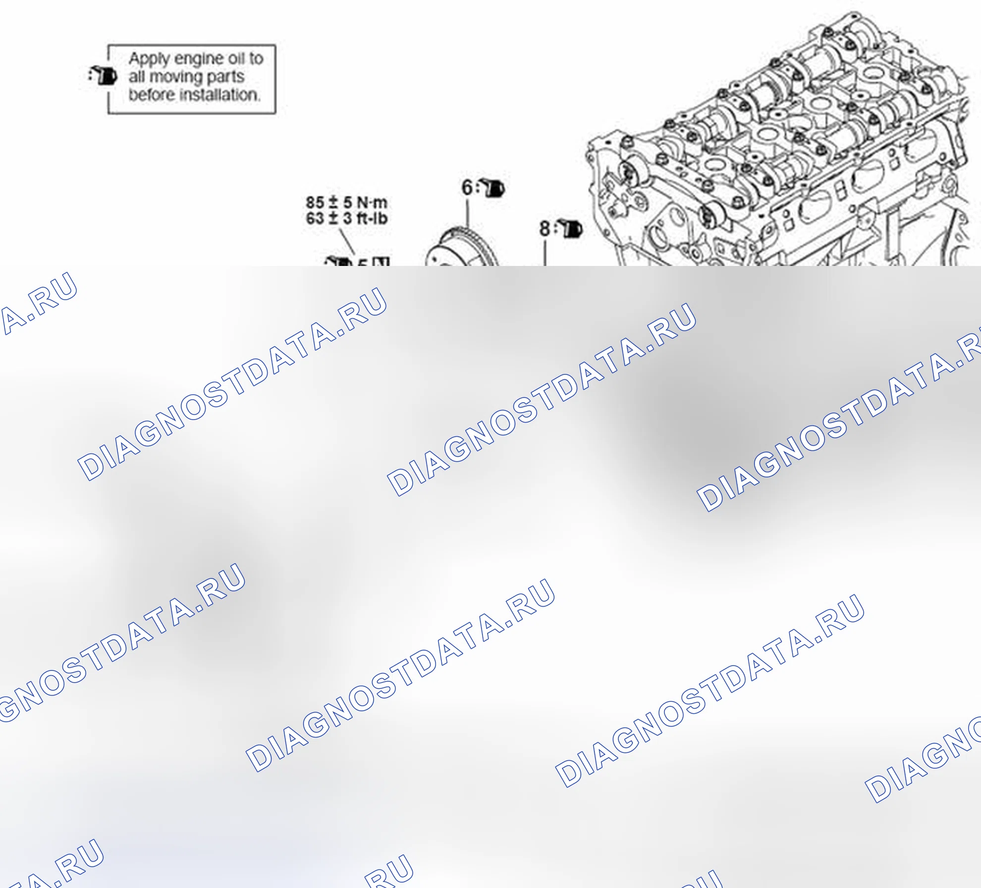 Рис. 555: ДЕМОНТАЖ И МОНТАЖ. Mazda MX-5 NB