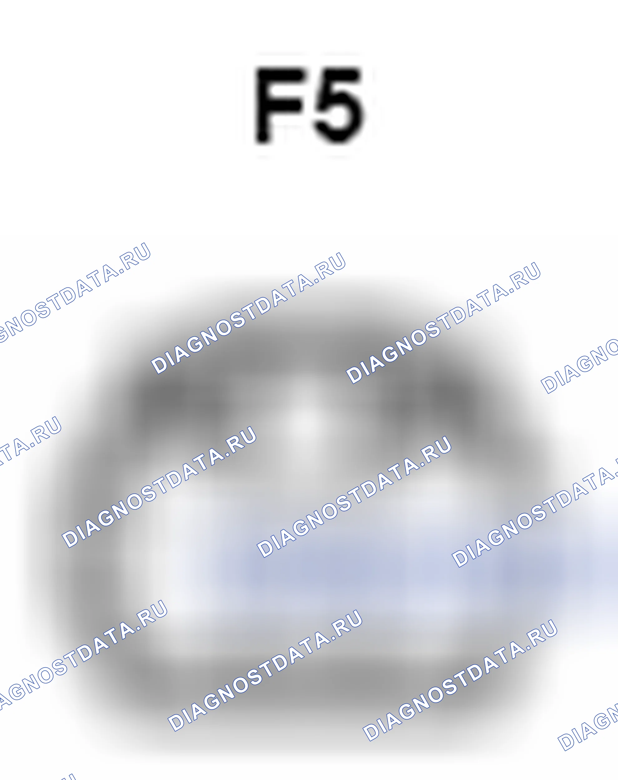 Рис. 1344: Вид с торца соединителя лампы перчаточного ящика (F5). Toyota Camry XV40 рестайлинг