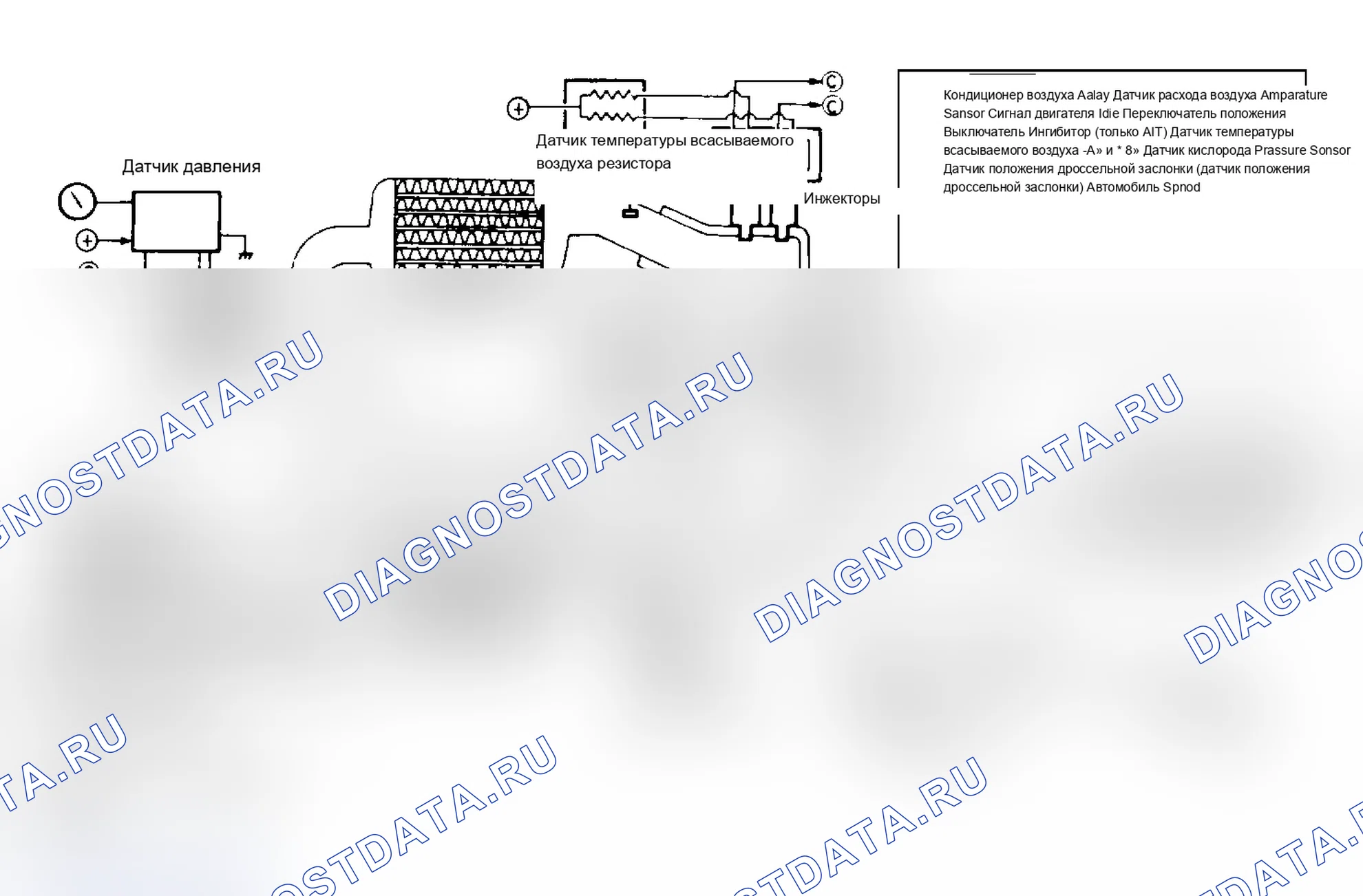 Рис. 44: ESI Intercooled Turbo ECI система (Starion). Mitsubishi Mirage II