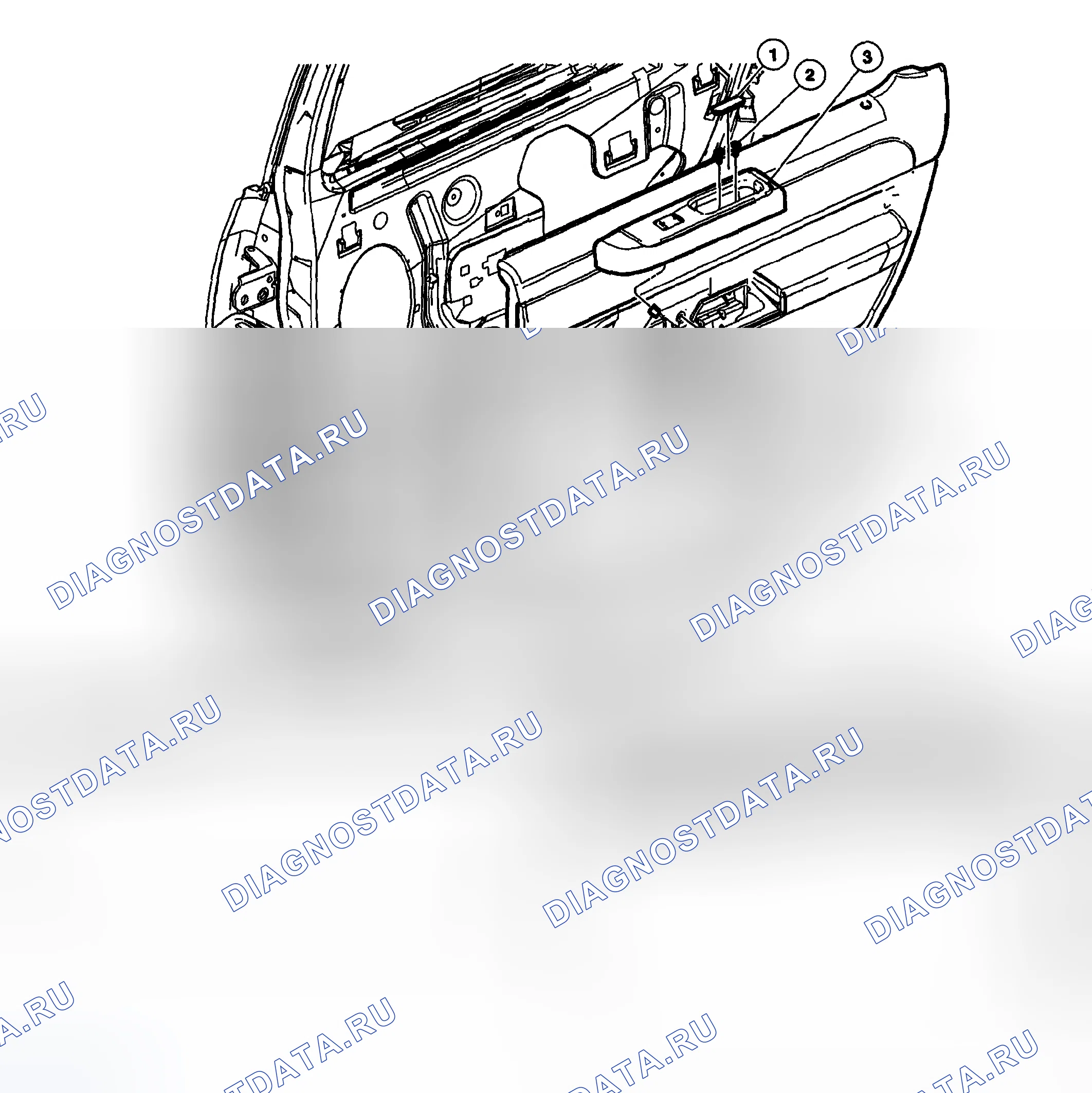 Рис. 40: обивка задней двери. Hyundai ix20 I рестайлинг