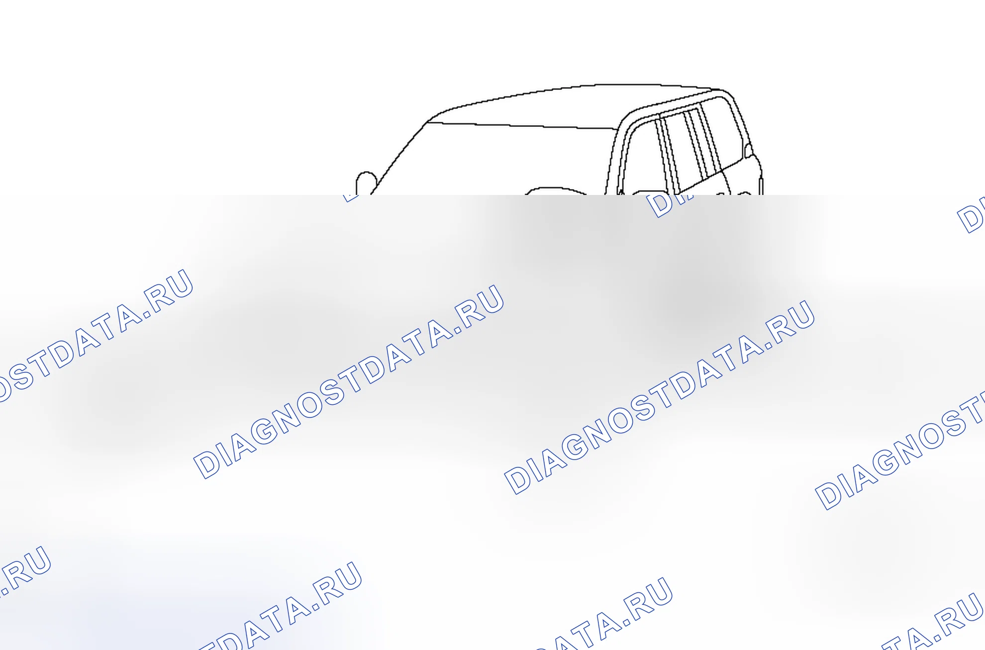 Рис. 2: ИДЕНТИФИКАЦИОННЫЕ И СЕРИЙНЫЕ НОМЕРА ТРАНСПОРТНЫХ СРЕДСТВ. Toyota Land Cruiser 100 рестайлинг 2
