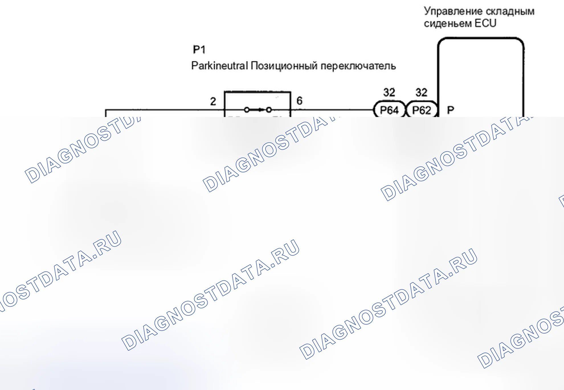 Рис. 13: электросхема. Toyota Sienna II рестайлинг