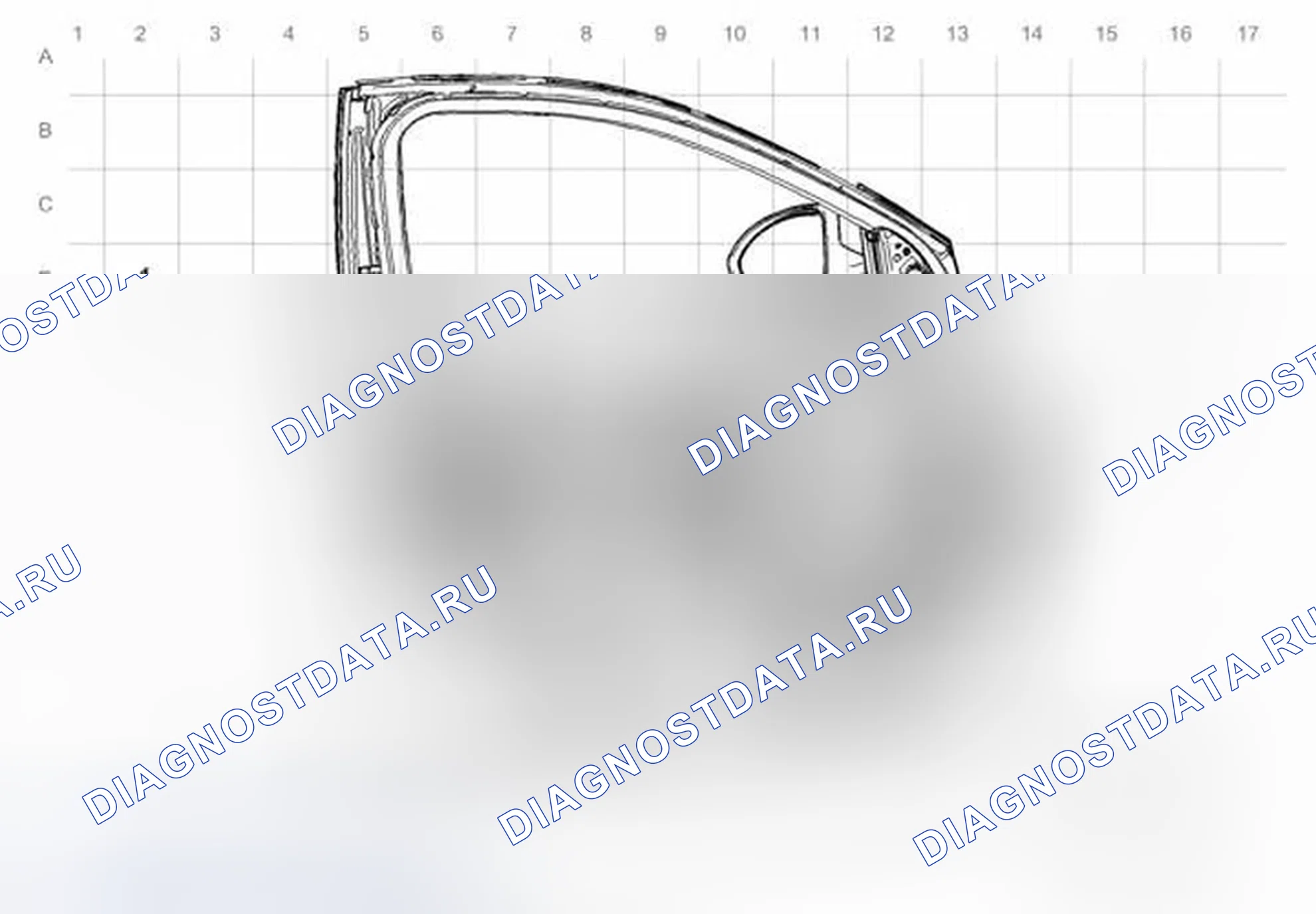 Рис. 17: Прокладка кабельной трассы двери водителя. Chevrolet Cruze I рестайлинг
