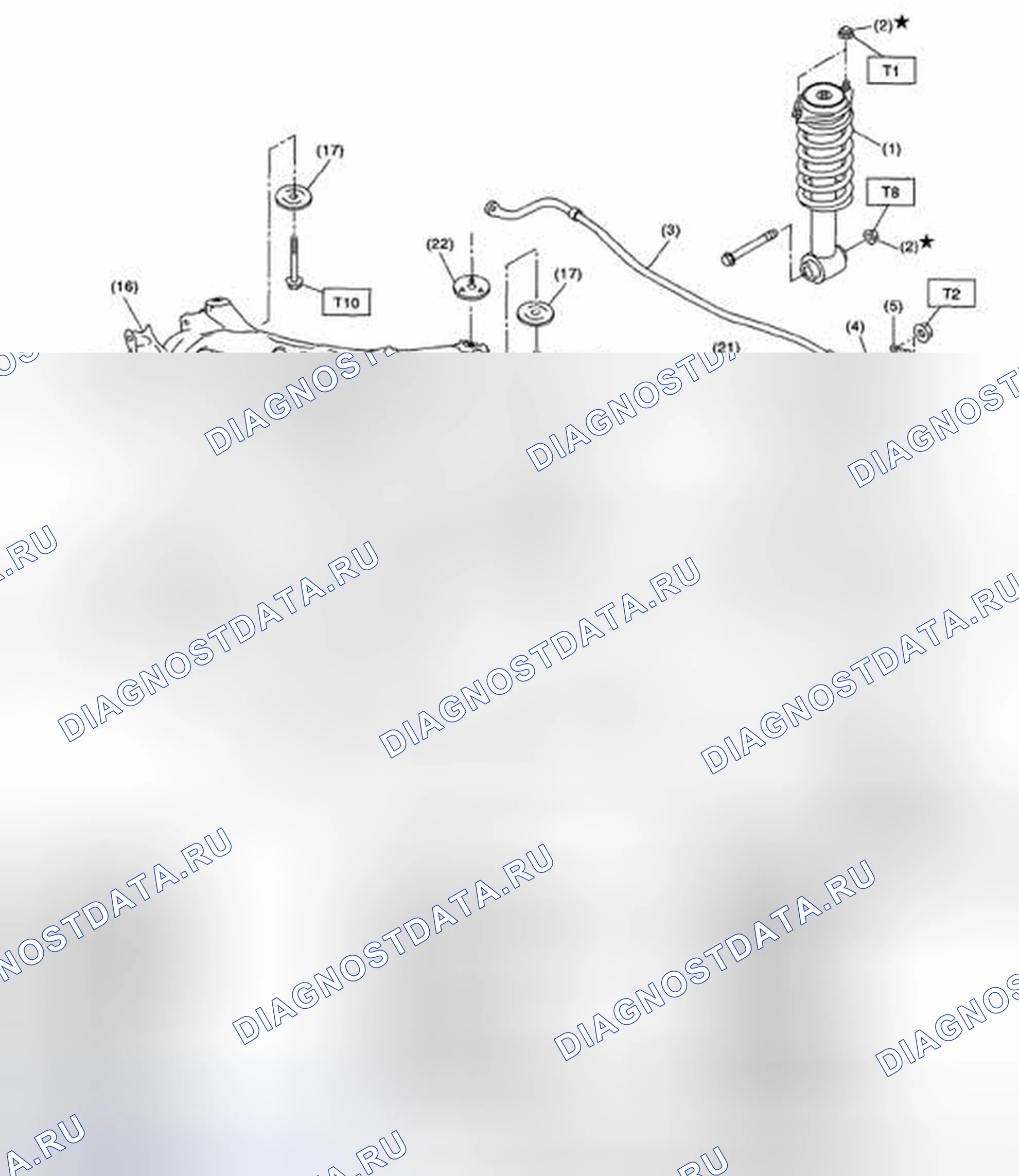 Рис. 10: ЗАДНЯЯ ПОДВЕСКА. Subaru Impreza WRX GH