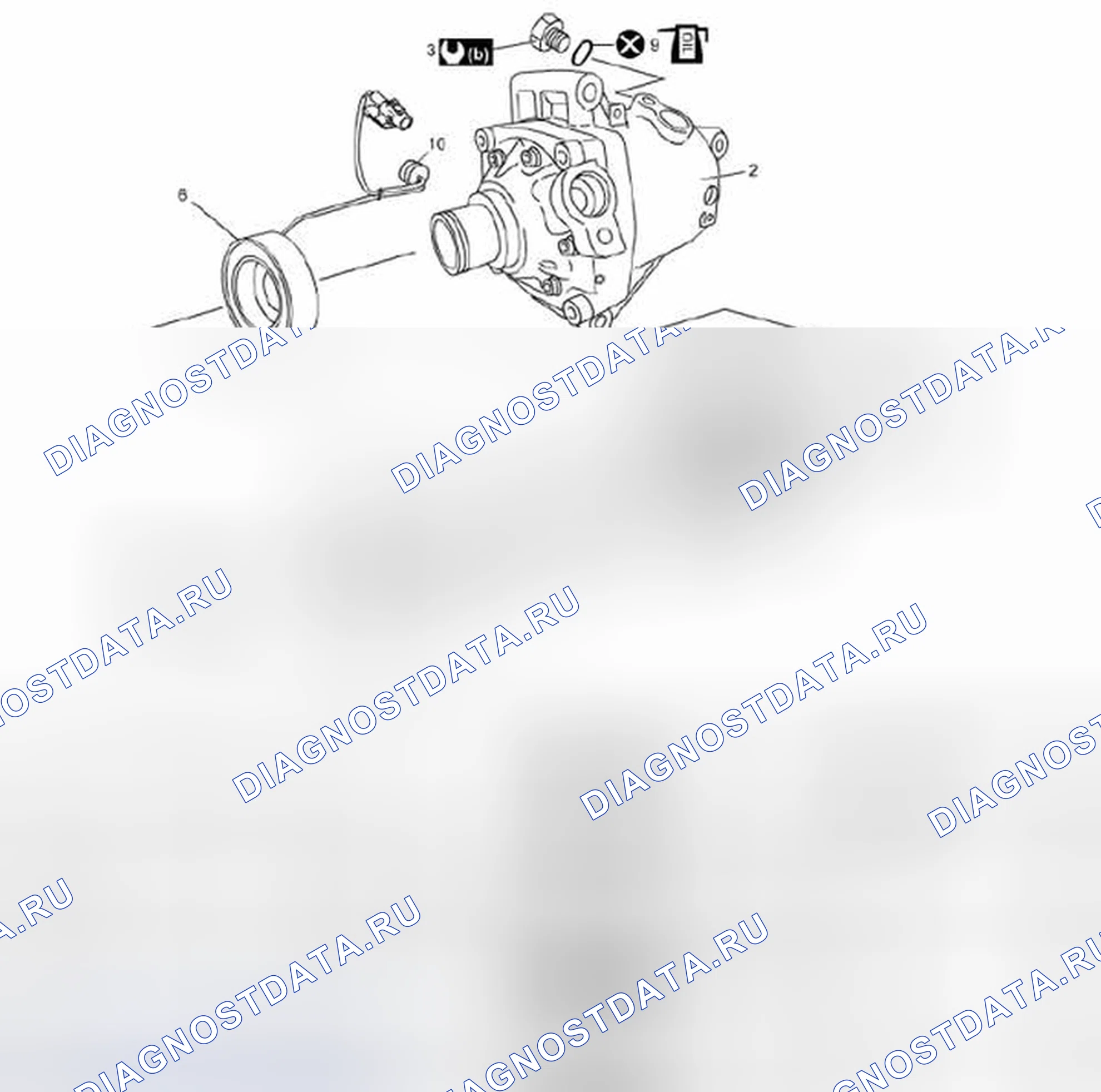Рис. 26: Компоненты компрессора в сборе. Suzuki SX4 I рестайлинг
