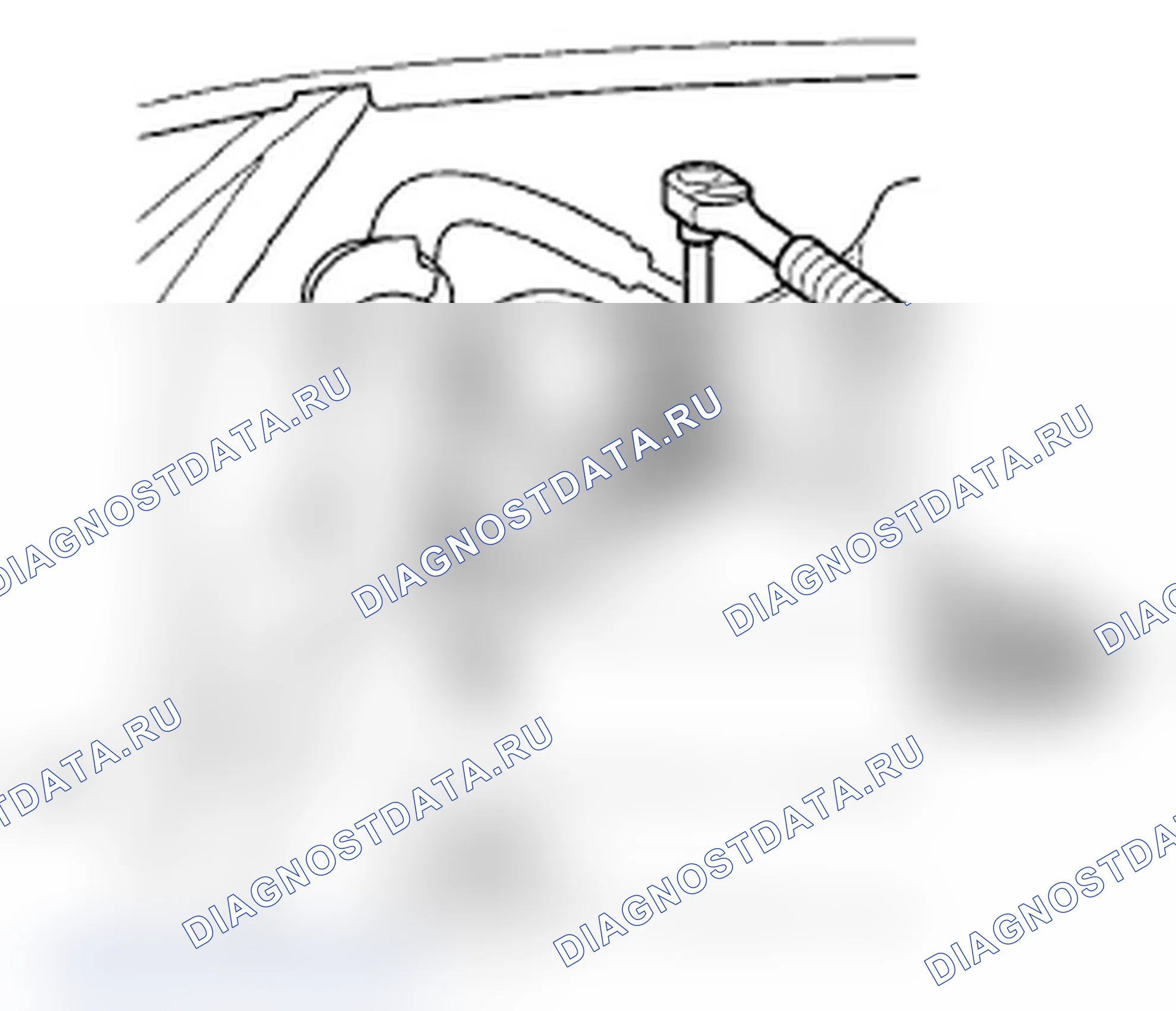 Рис. 173: Замена датчика A/F. Acura RDX I