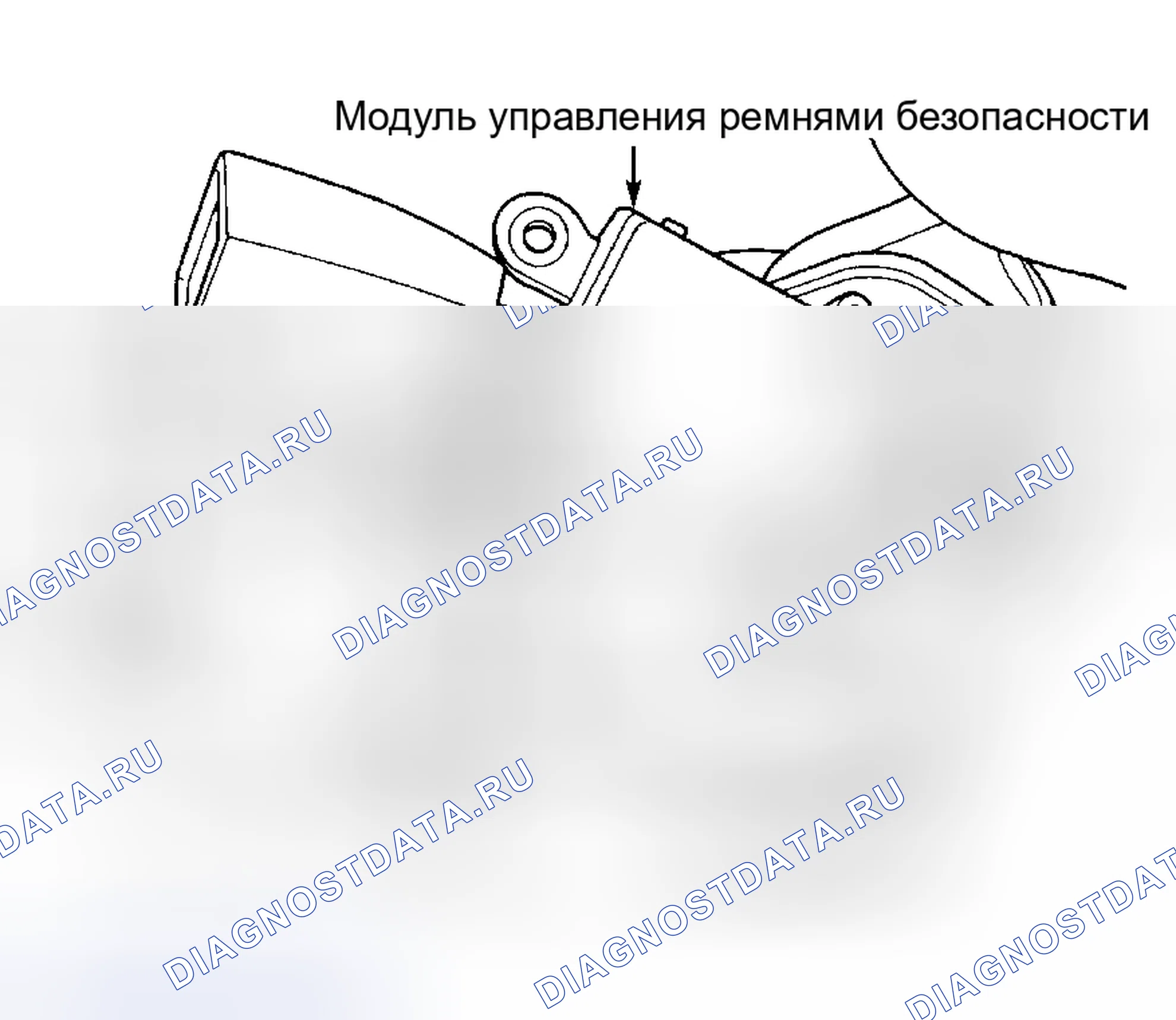 Рис. 21: Модуль управления ремнями безопасности. Hyundai Veloster II