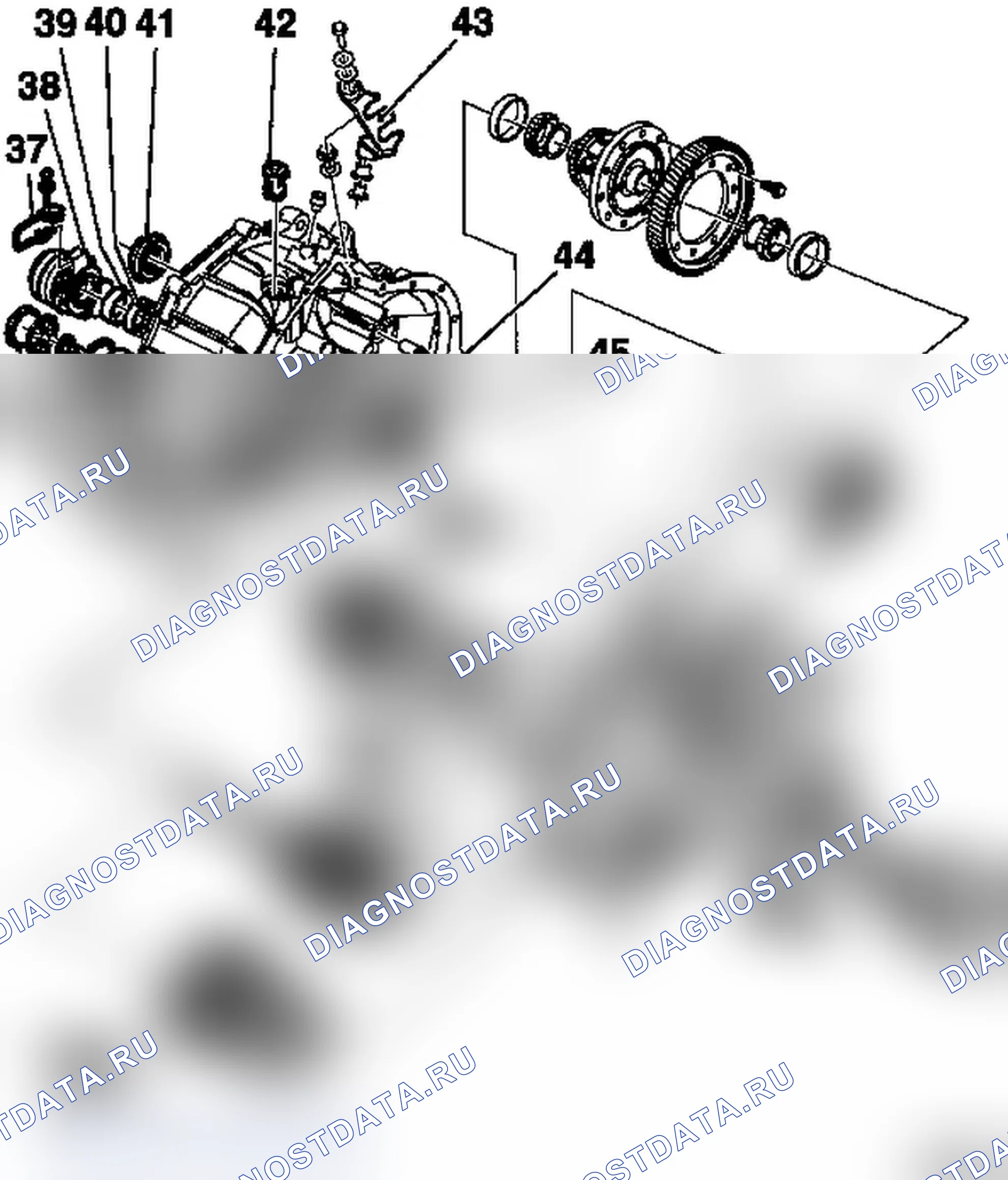 Комплексное уплотнение коробки передач (F 23). Opel Zafira A рестайлинг