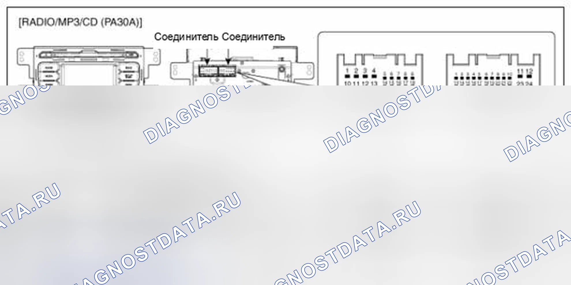 Рис. 36: R-4: Проверьте жгут проводов и разъем. BMW 6 серия F06/F13/F12