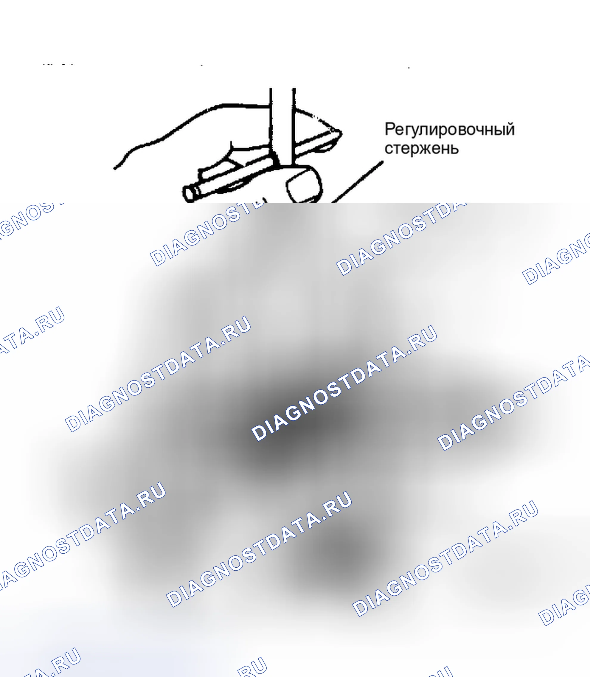 Рис. 4: Регулировка плунжера управления смесями. GMC Value Van P2500 