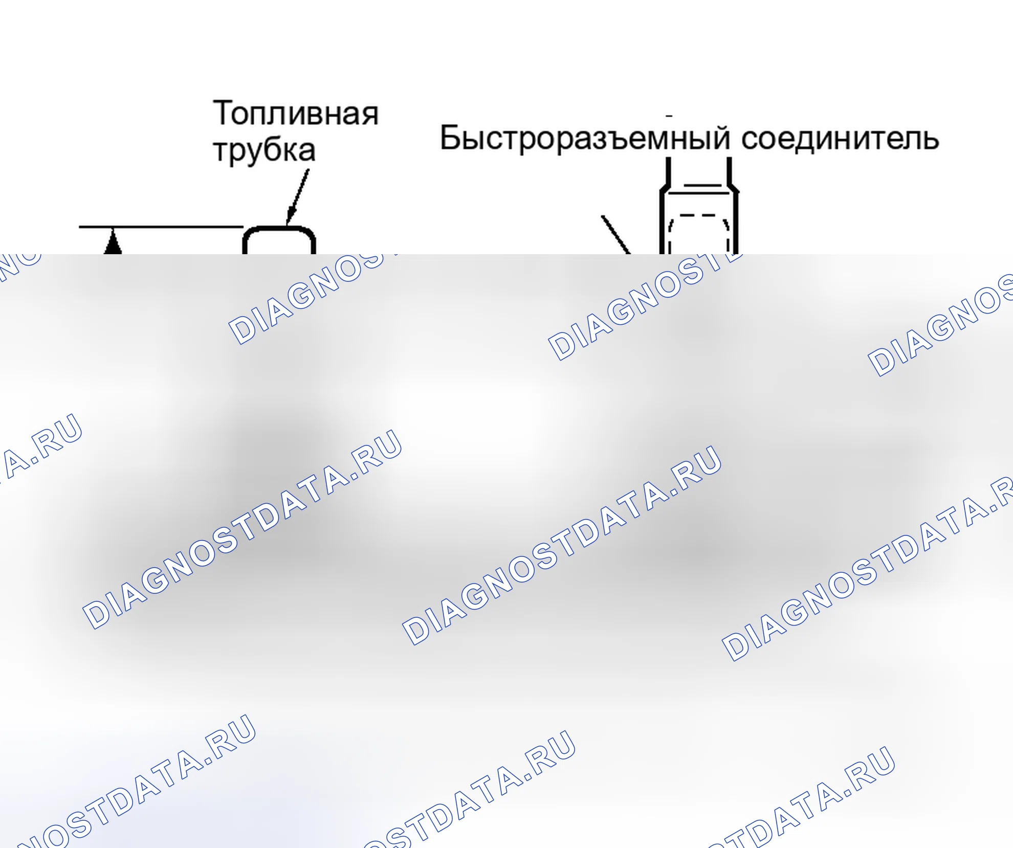 Рис. 165: Подключение быстроразъемного соединения топливной трубки. Honda N-WGN I