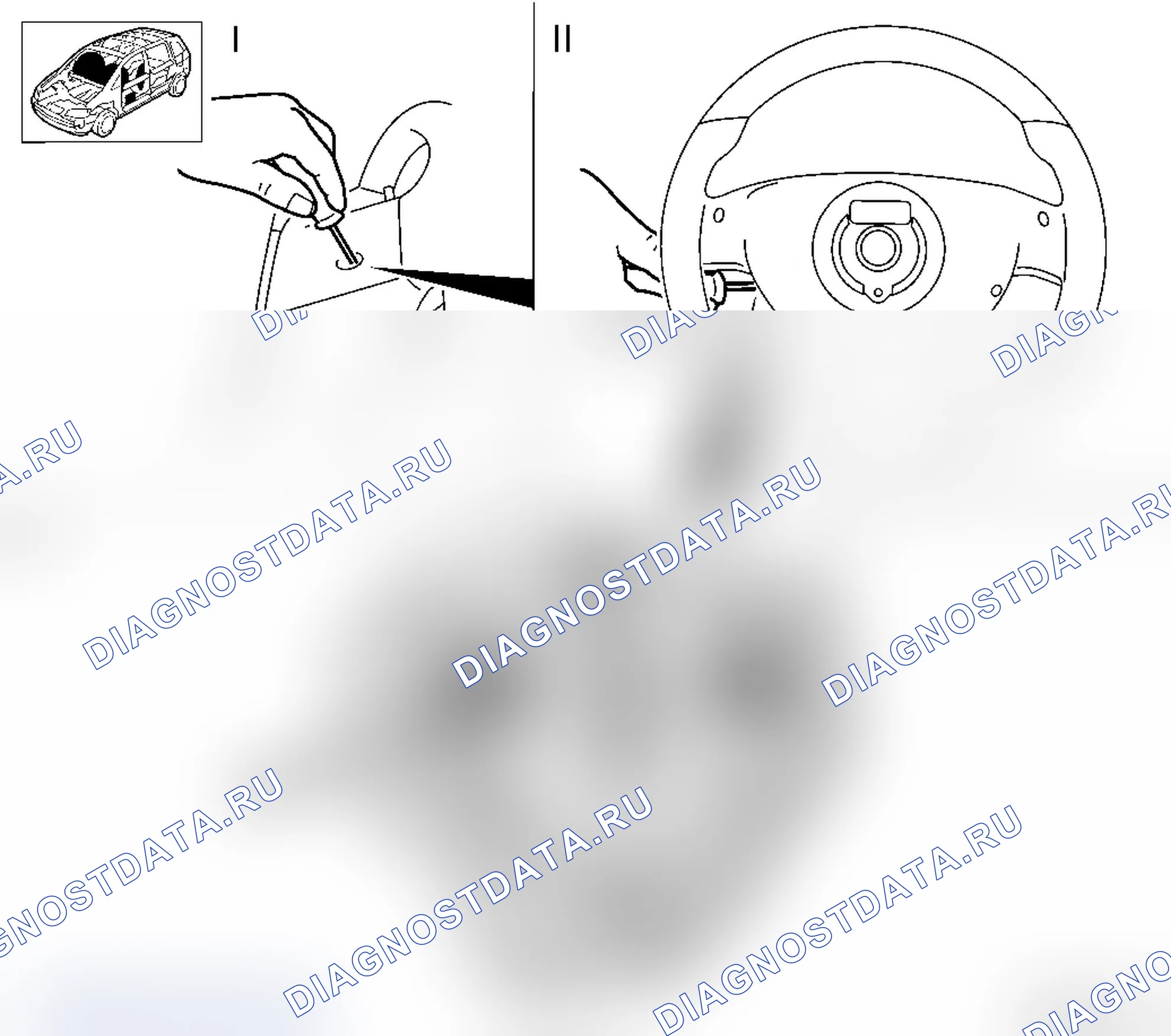 Замена контактного блока надувной подушки безопасности. Opel Corsa D