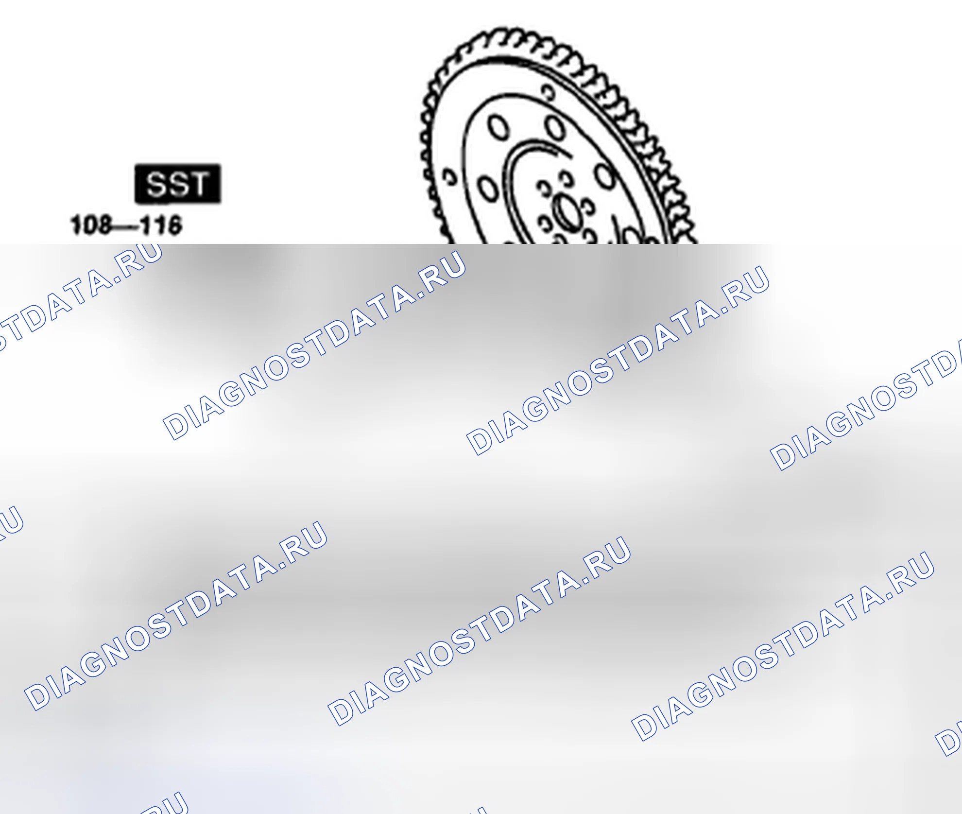 Рис. 413: СНЯТИЕ / УСТАНОВКА ПРИВОДНОЙ ПЛАСТИНЫ [AW6A-EL, AW6AX-EL]. Mazda CX-7 I