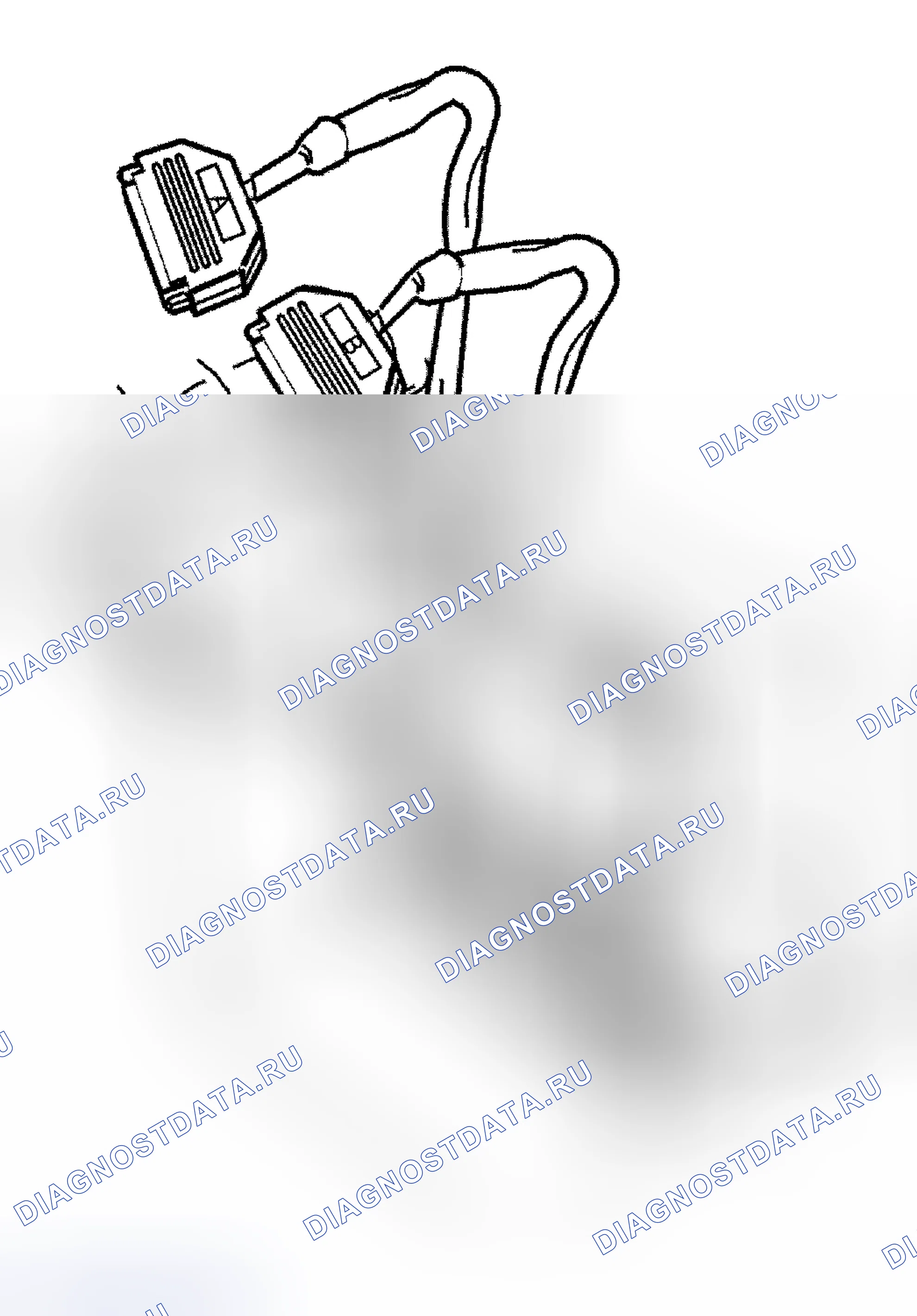 Рис. 4: СОЕДИНИТЕЛЬНАЯ break-out box (тестер-адаптер). Volvo S70 I