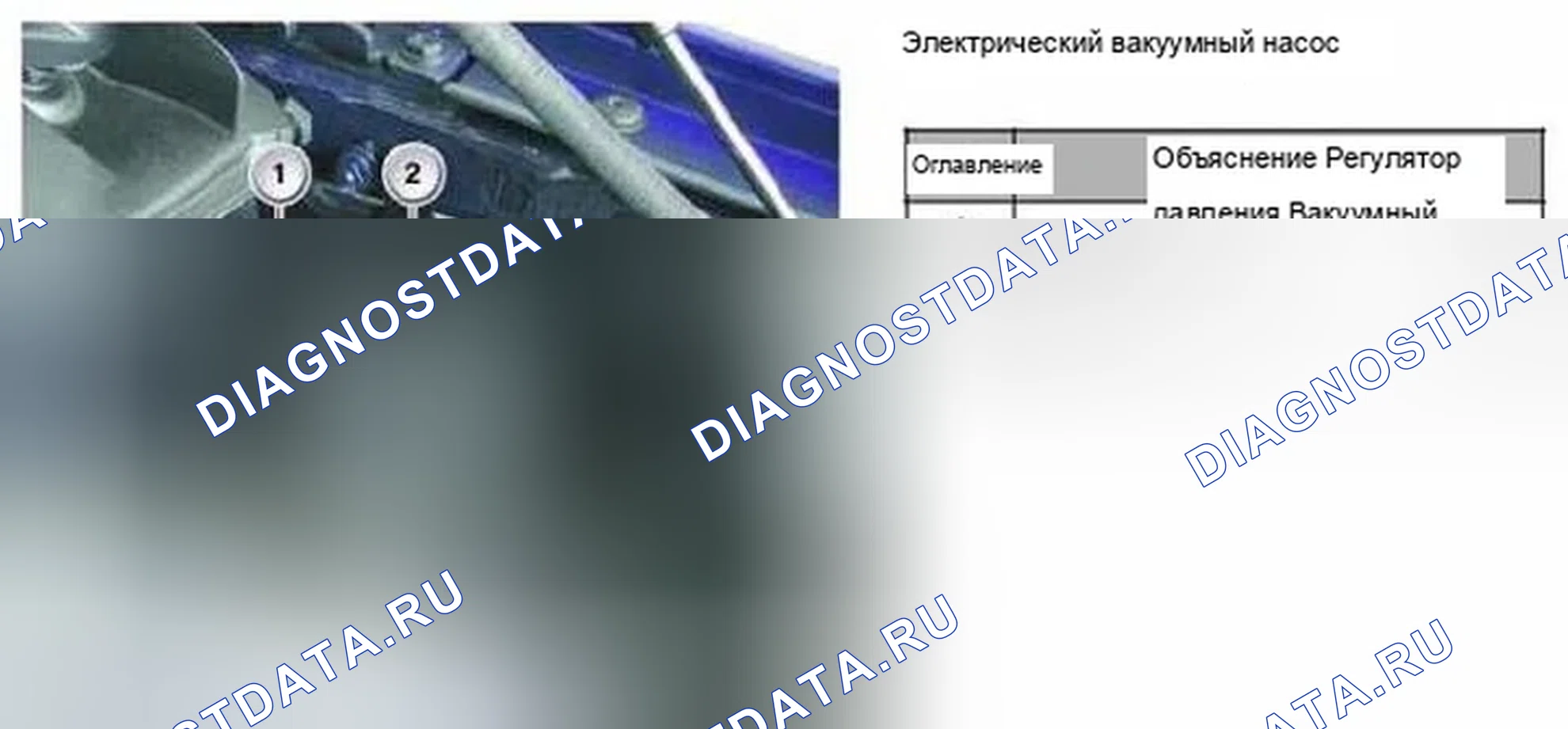 Рис. 182: Идентификация электрического вакуумного насоса и регулятора давления. BMW M6 E63/E64