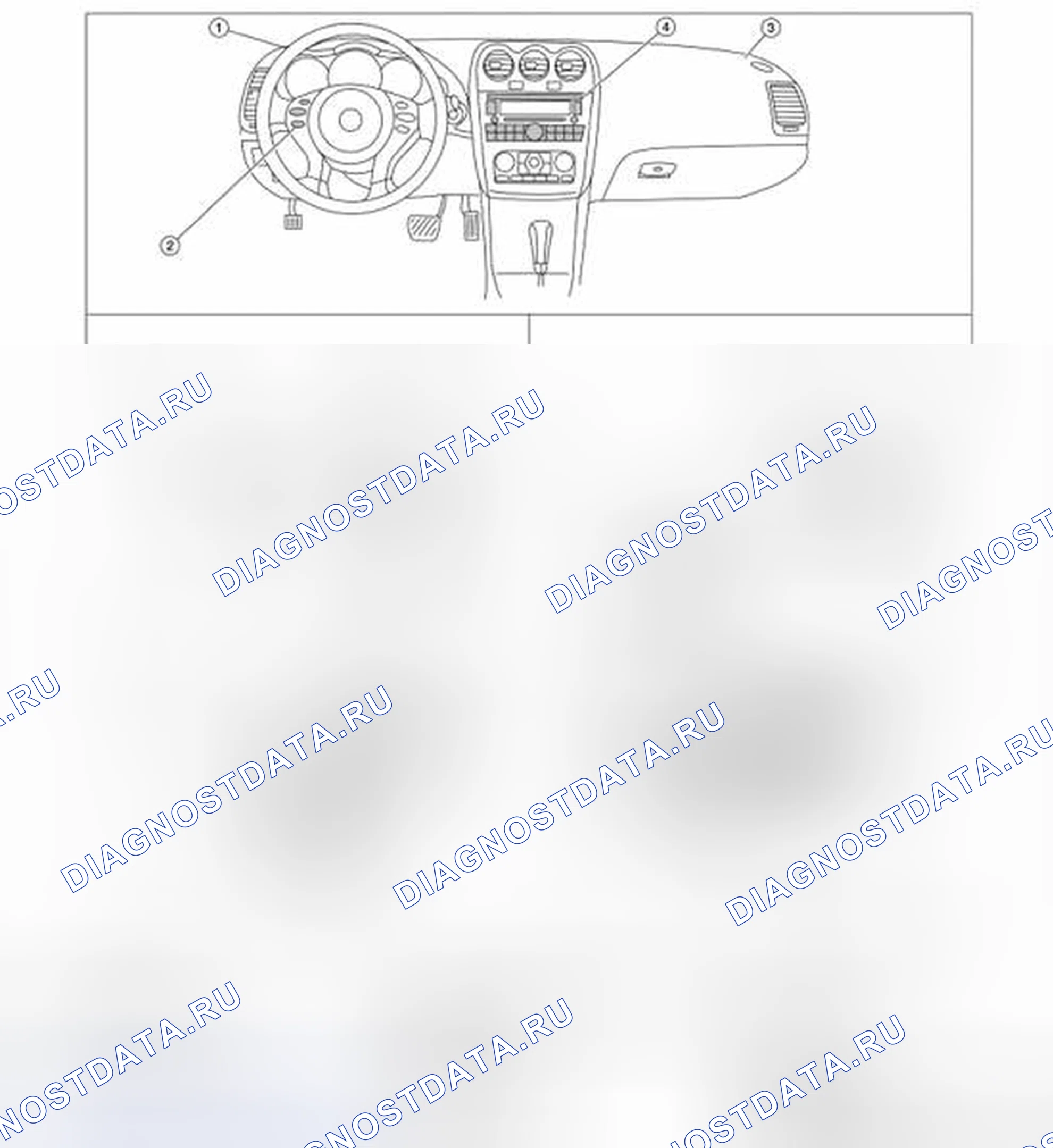 Рис. 50: Расположение компонентов. Nissan Altima L32 рестайлинг