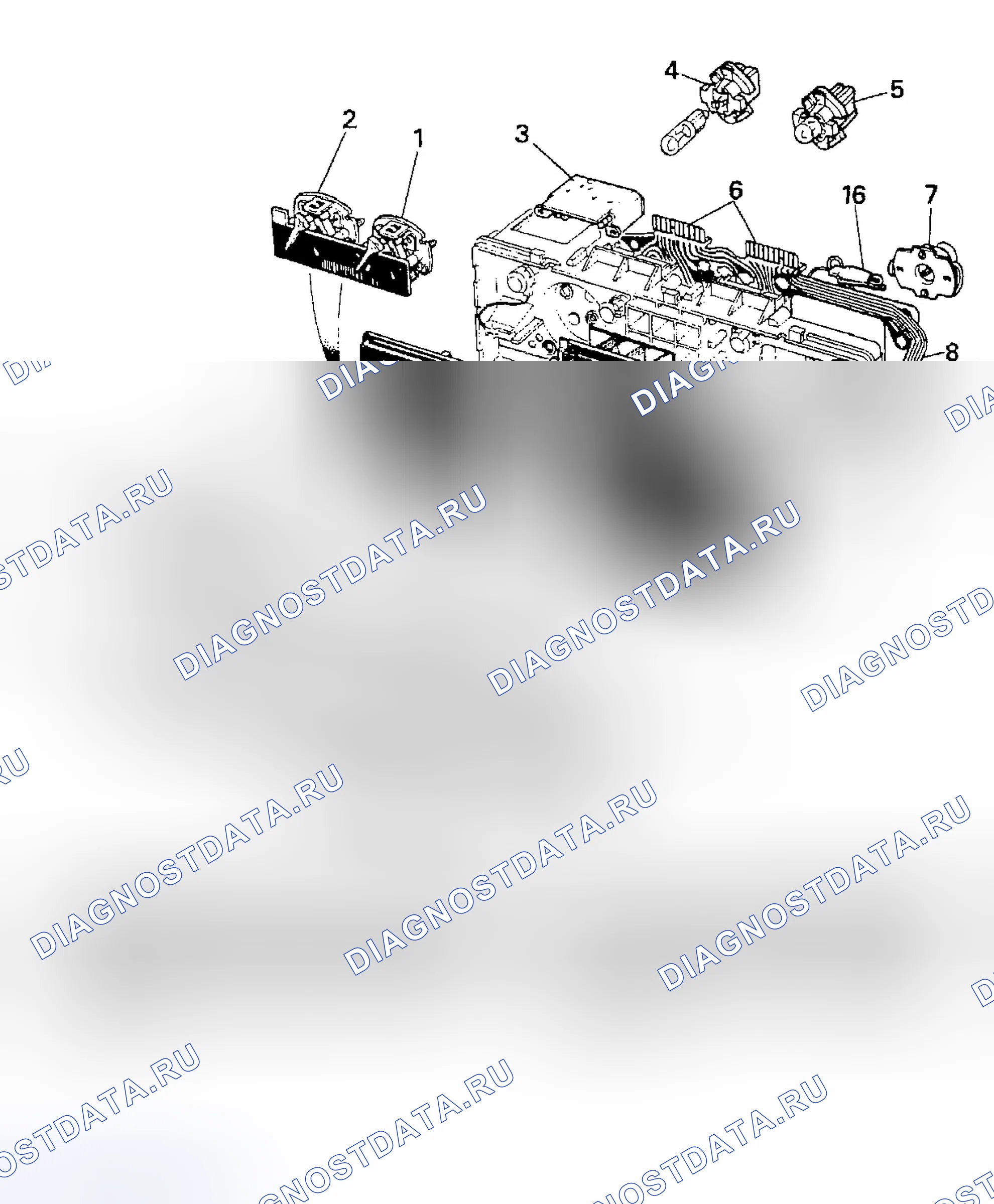 Рис. 17: РАСПОЛОЖЕНИЕ КОМПОНЕНТОВ. Land Rover Range Rover I