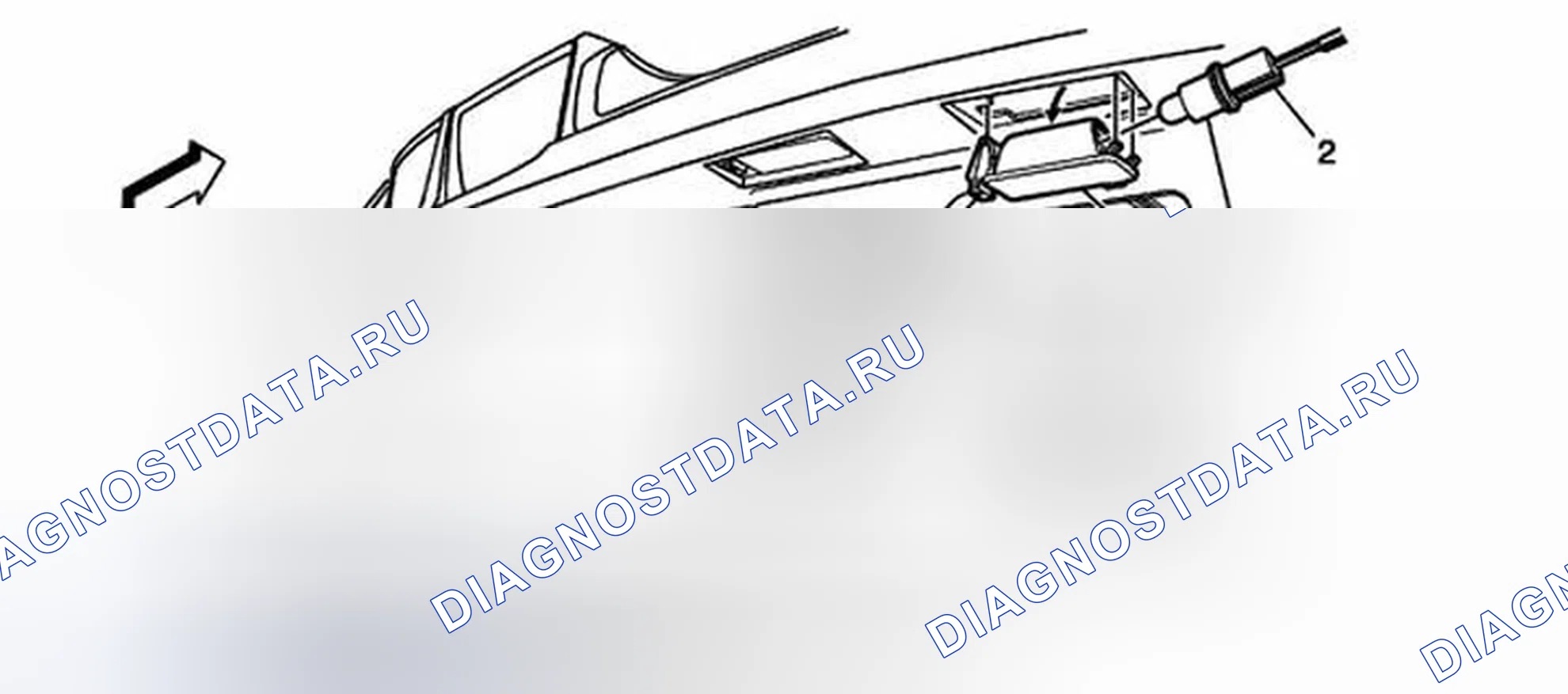 Рис. 32: Замена фонаря заднего номерного знака. Chevrolet Camaro V