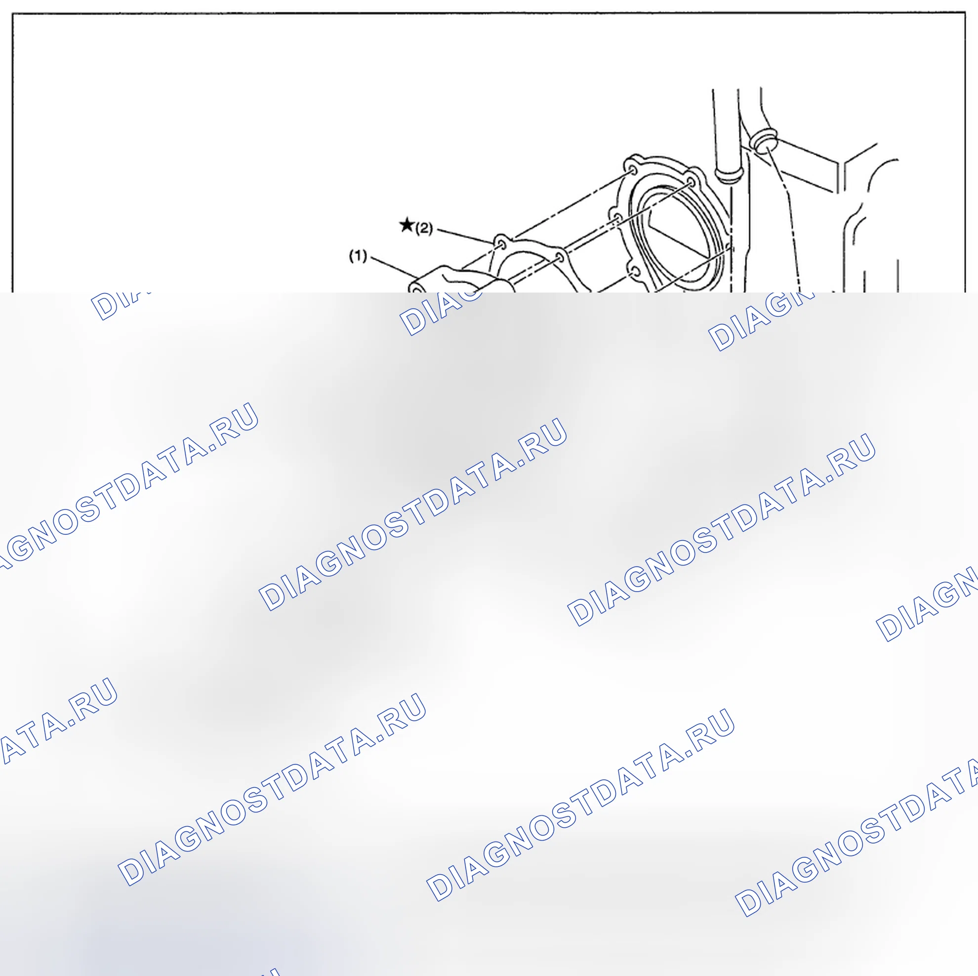 Рис. 70: ВОДЯНОЙ НАСОС. Subaru Impreza WRX STI GR
