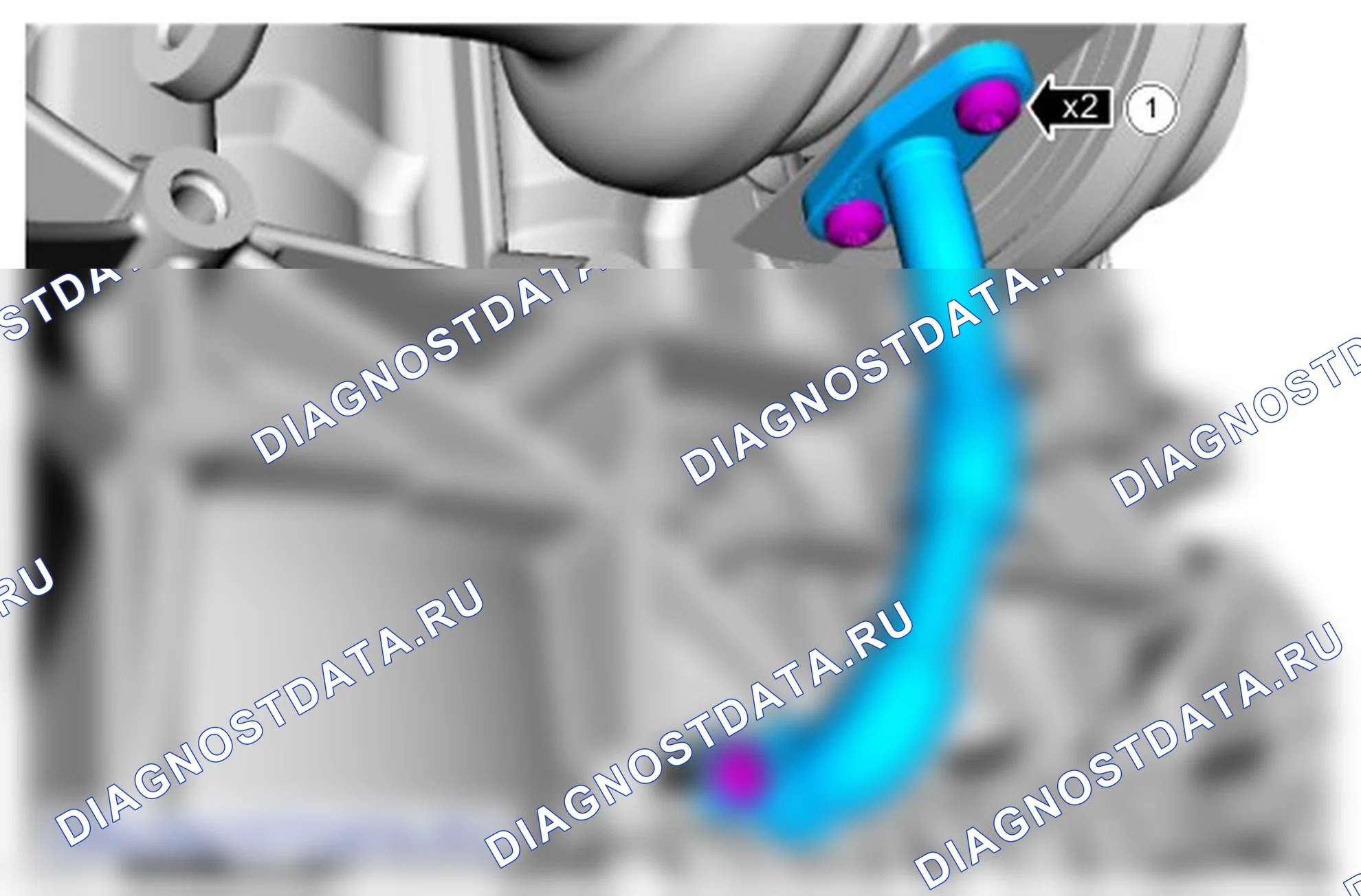 Как установить присоединяемые детали двигателя. Ford Kuga II