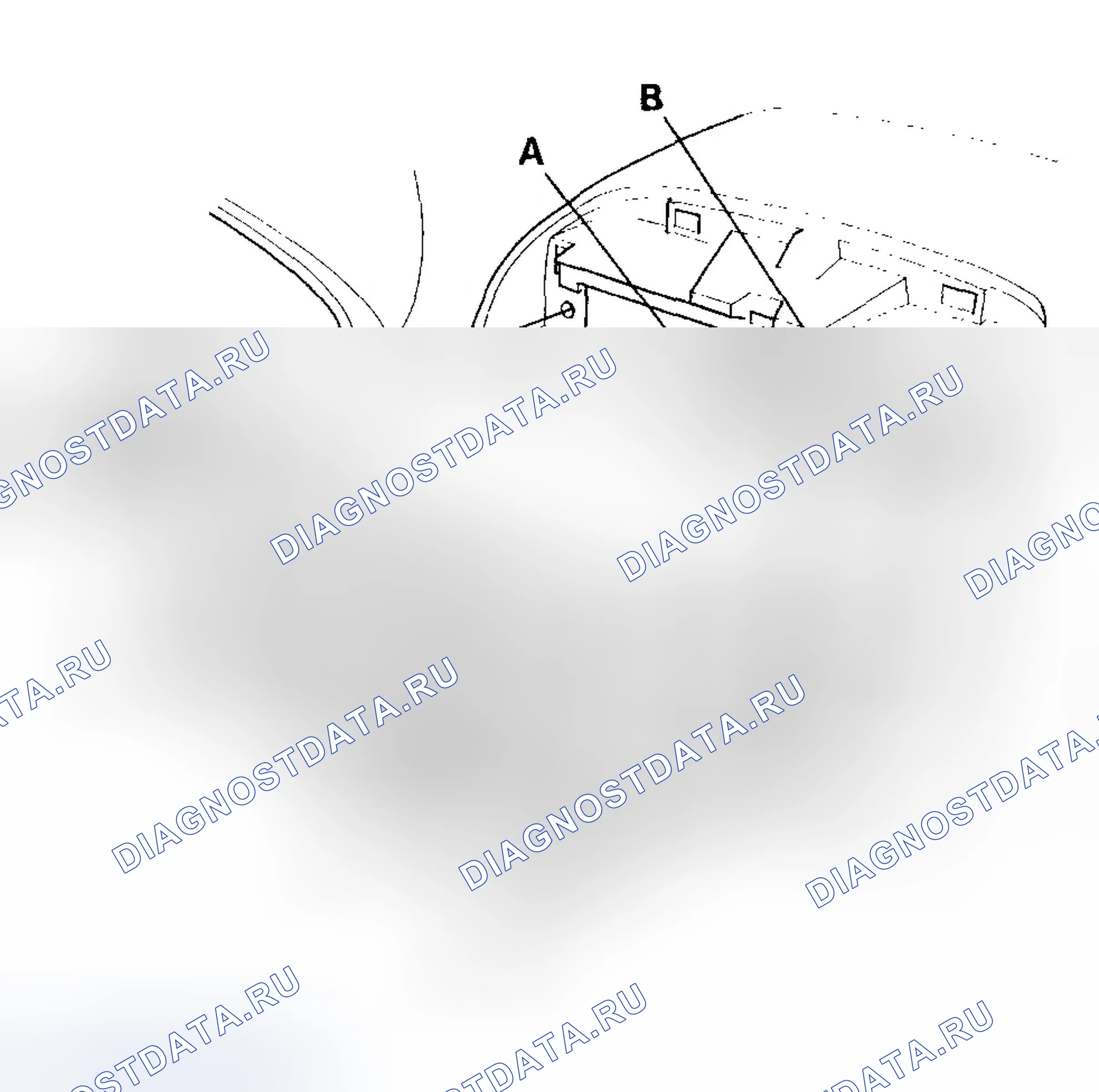 Рис. 3: Демонтаж / монтаж аудиоблока. Honda CR-V II