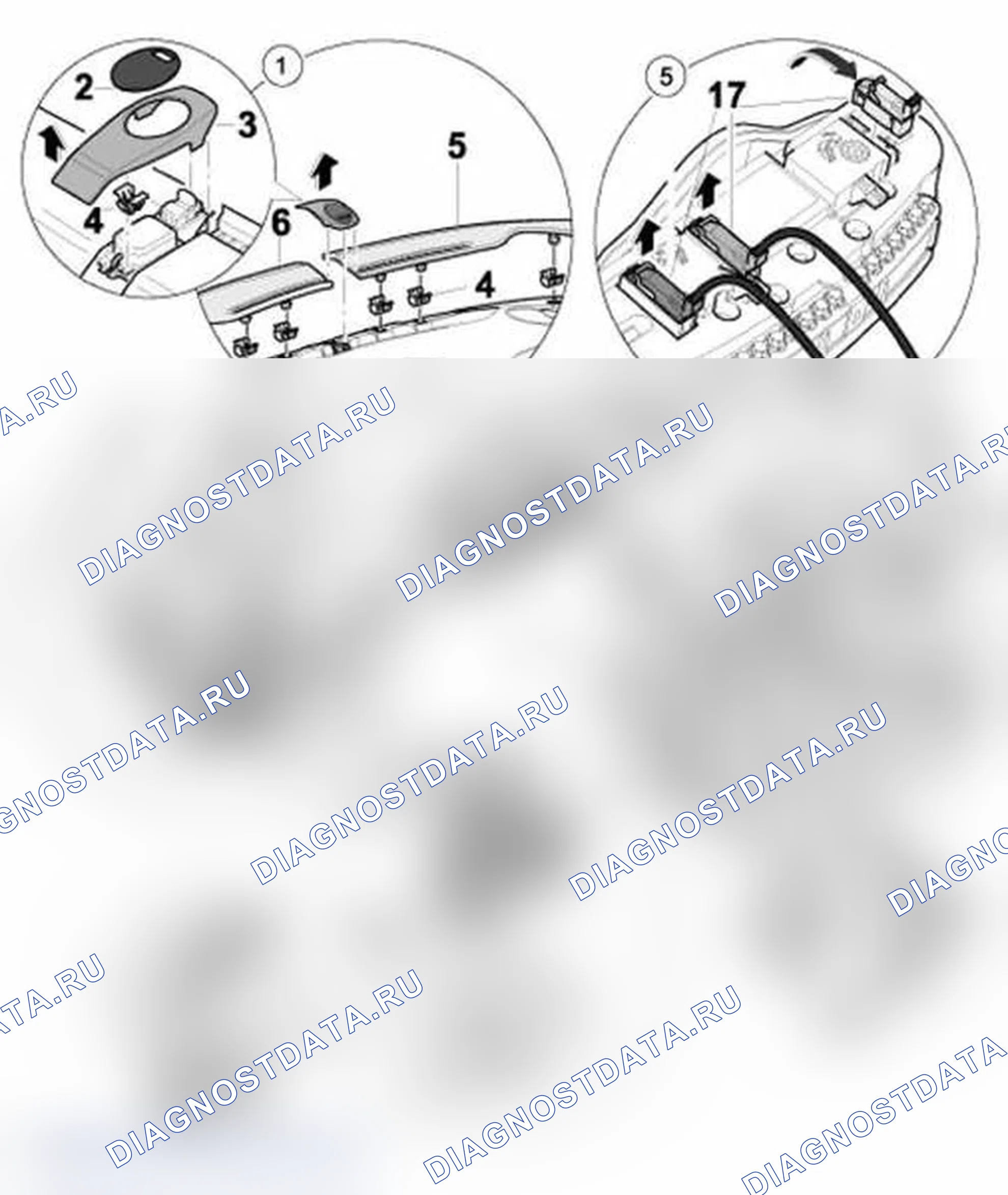 Рис. 25: РАЗБОРКА ПРИБОРНОЙ ПАНЕЛИ. Porsche Boxster S 986