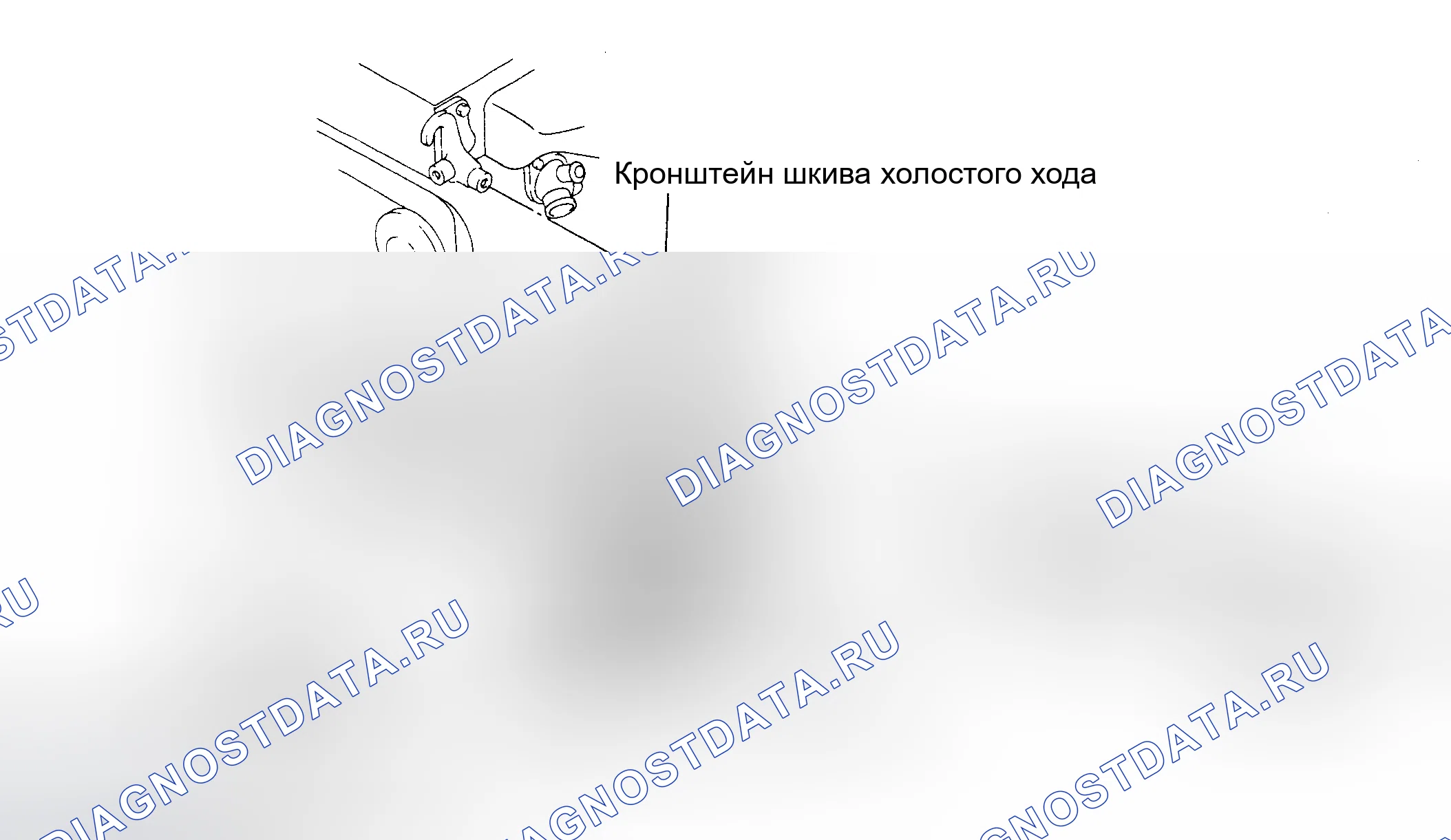 Рис. 1: Прокладка приводного ремня (MR2 1995). Toyota Land Cruiser 70