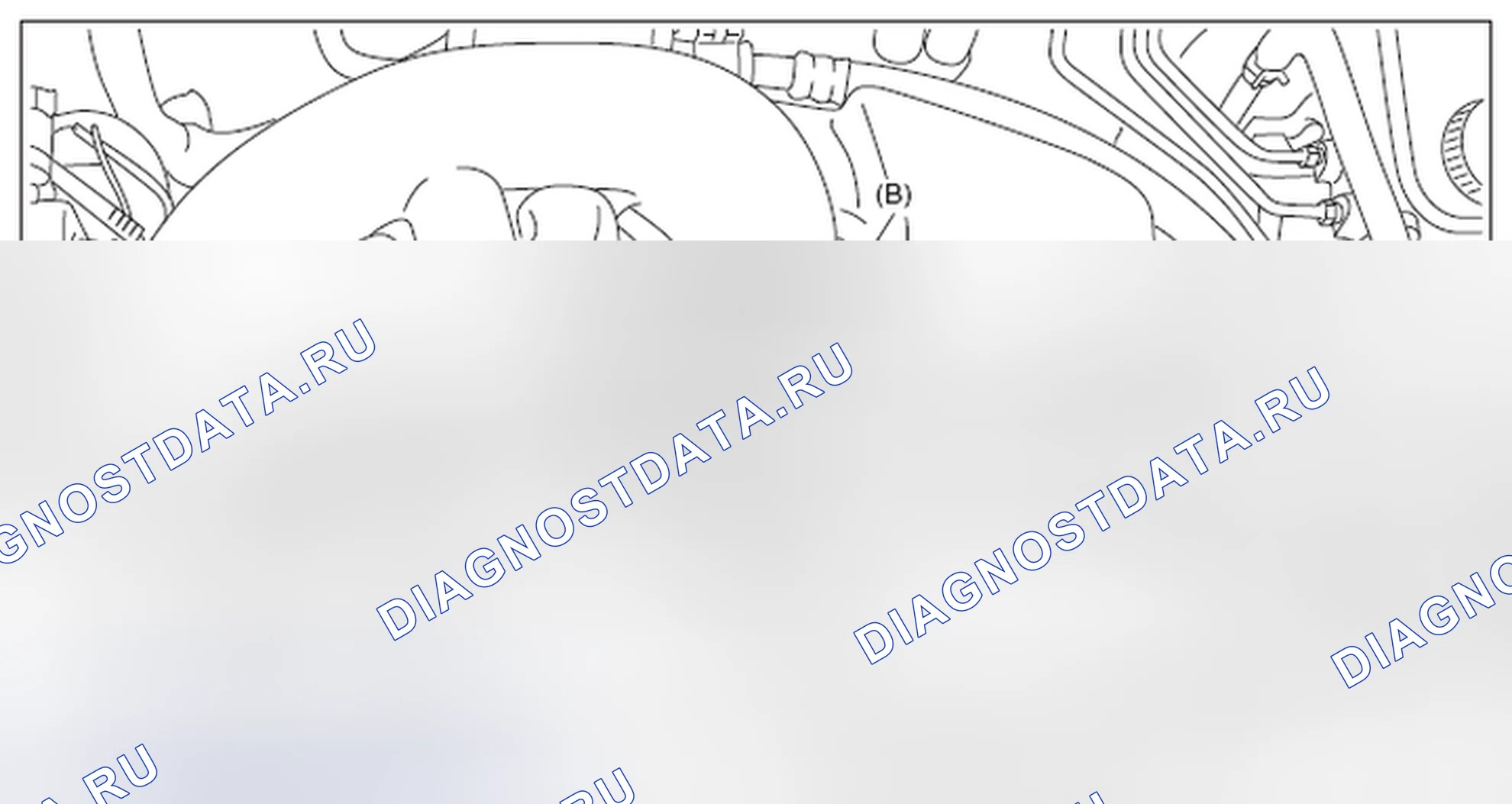 Рис. 220: ПРАВАЯ КРЫШКА КОРОМЫСЛА. Subaru Impreza GK