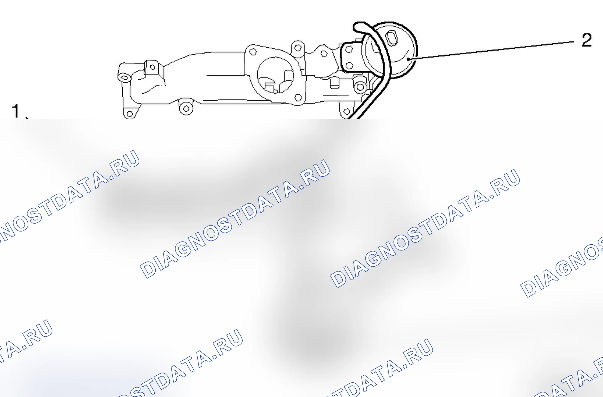 Впускной коллектор - дизельный двигатель Z 30 DT DOHC. Opel Vectra C