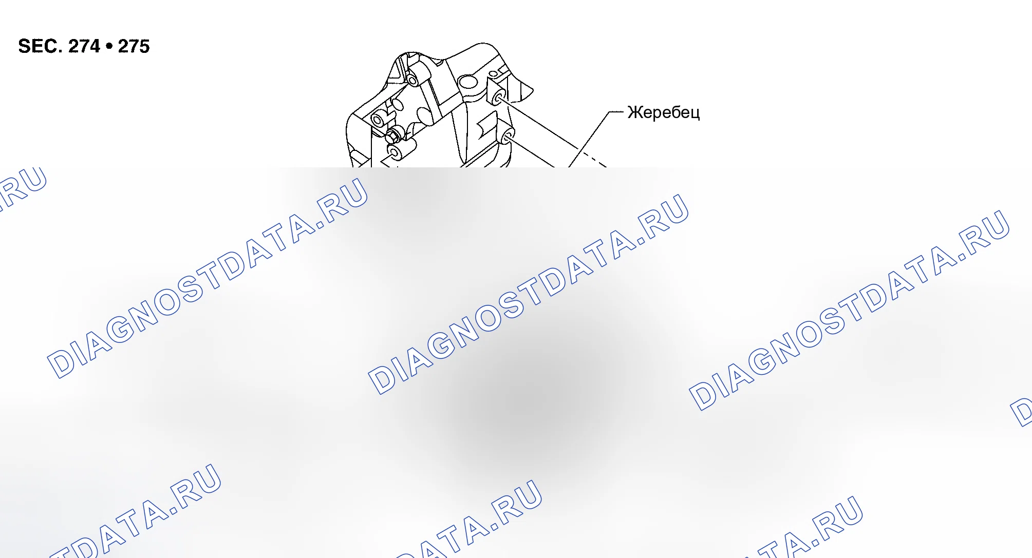 Рис. 95: Демонтаж и монтаж моделей Compressor-VQ35DE. Nissan Altima L31 рестайлинг