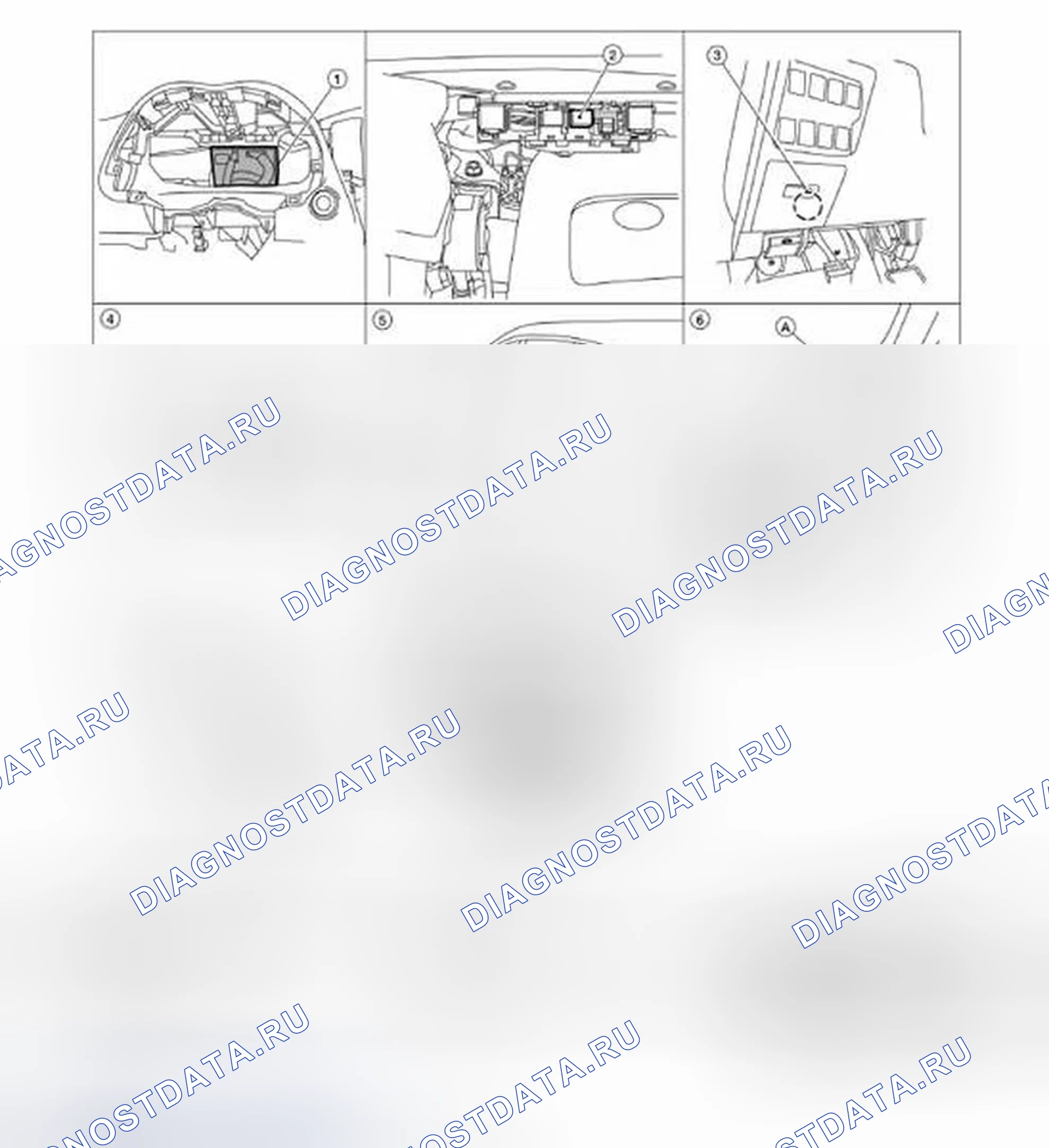 Рис. 32: Расположение компонентов. Infiniti QX60 I