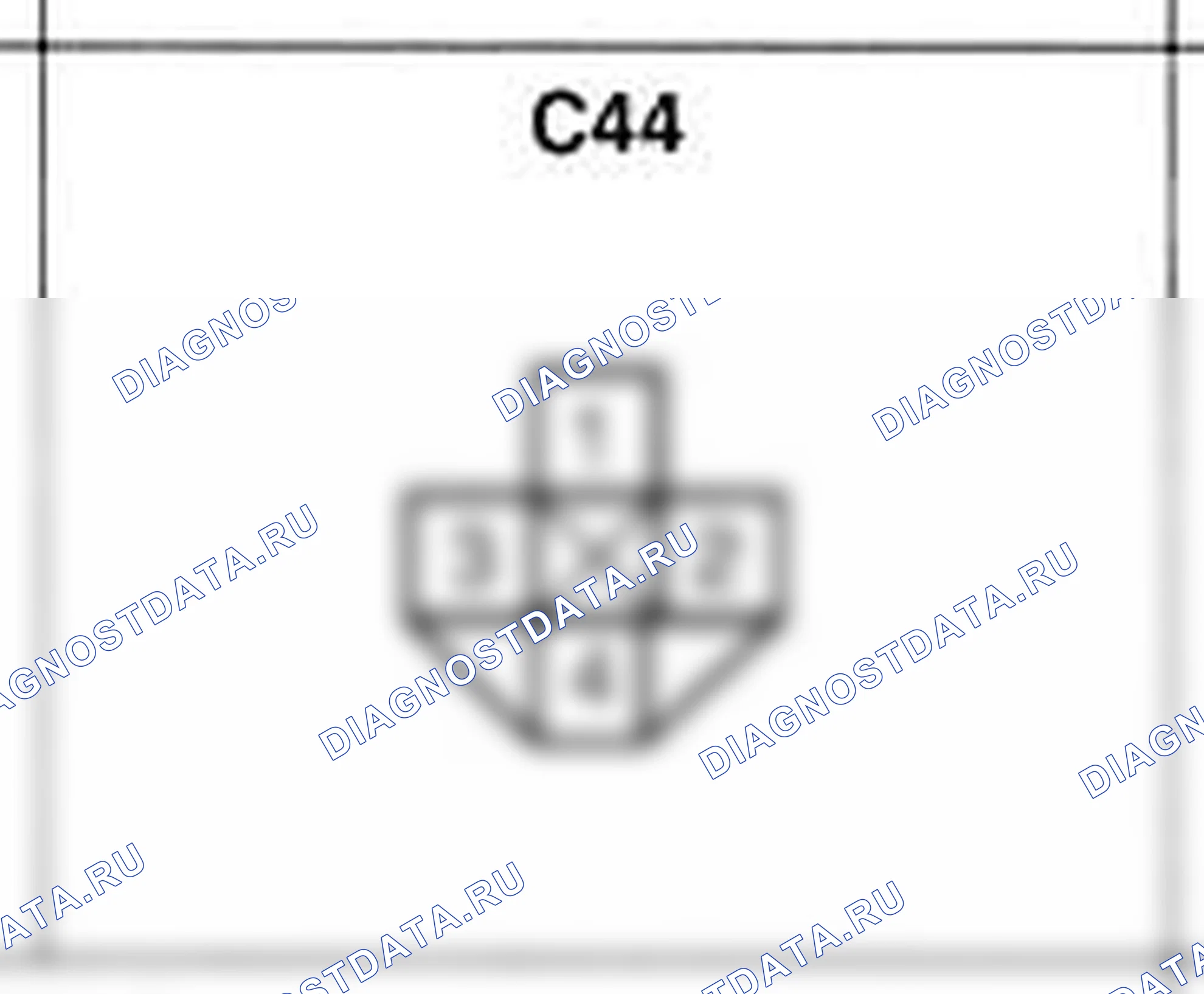 Распиновка разъёма C44 — жгута управления. Hyundai Accent LC