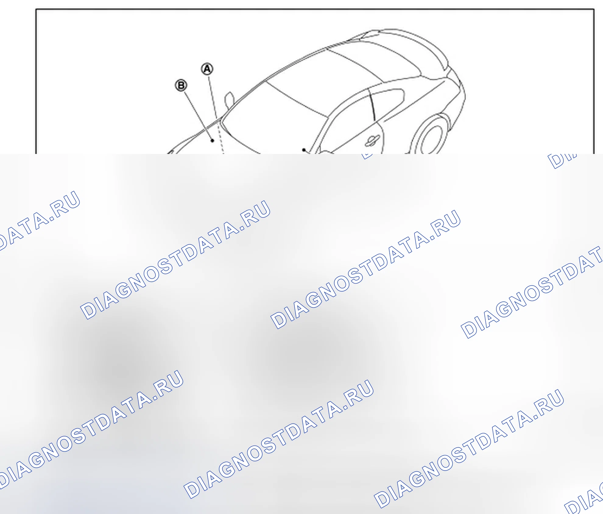 Рис. 8: Расположение компонентов. Infiniti G37 IV рестайлинг