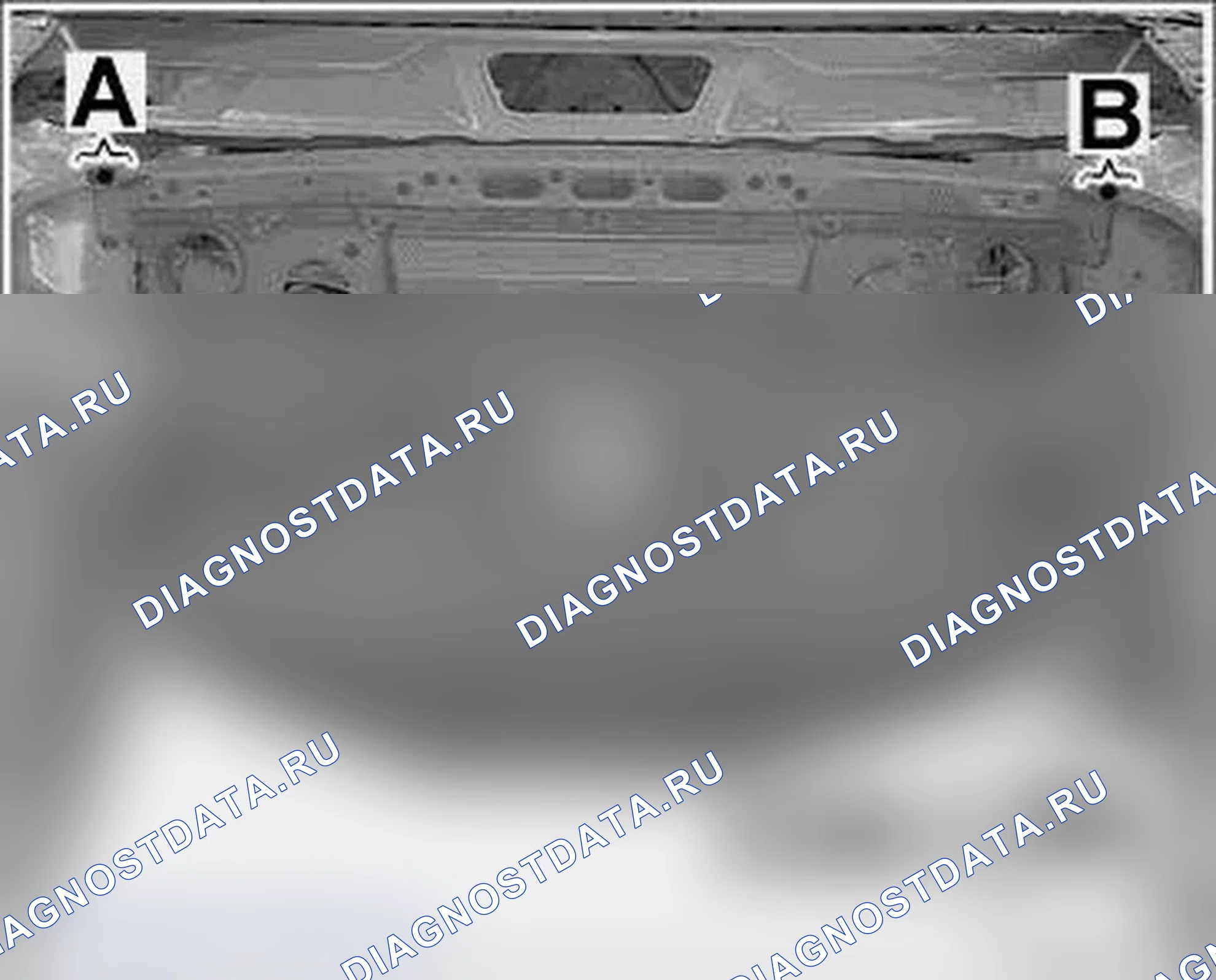 Рис. 816: Установка передней панели. Porsche 911 GT3 997