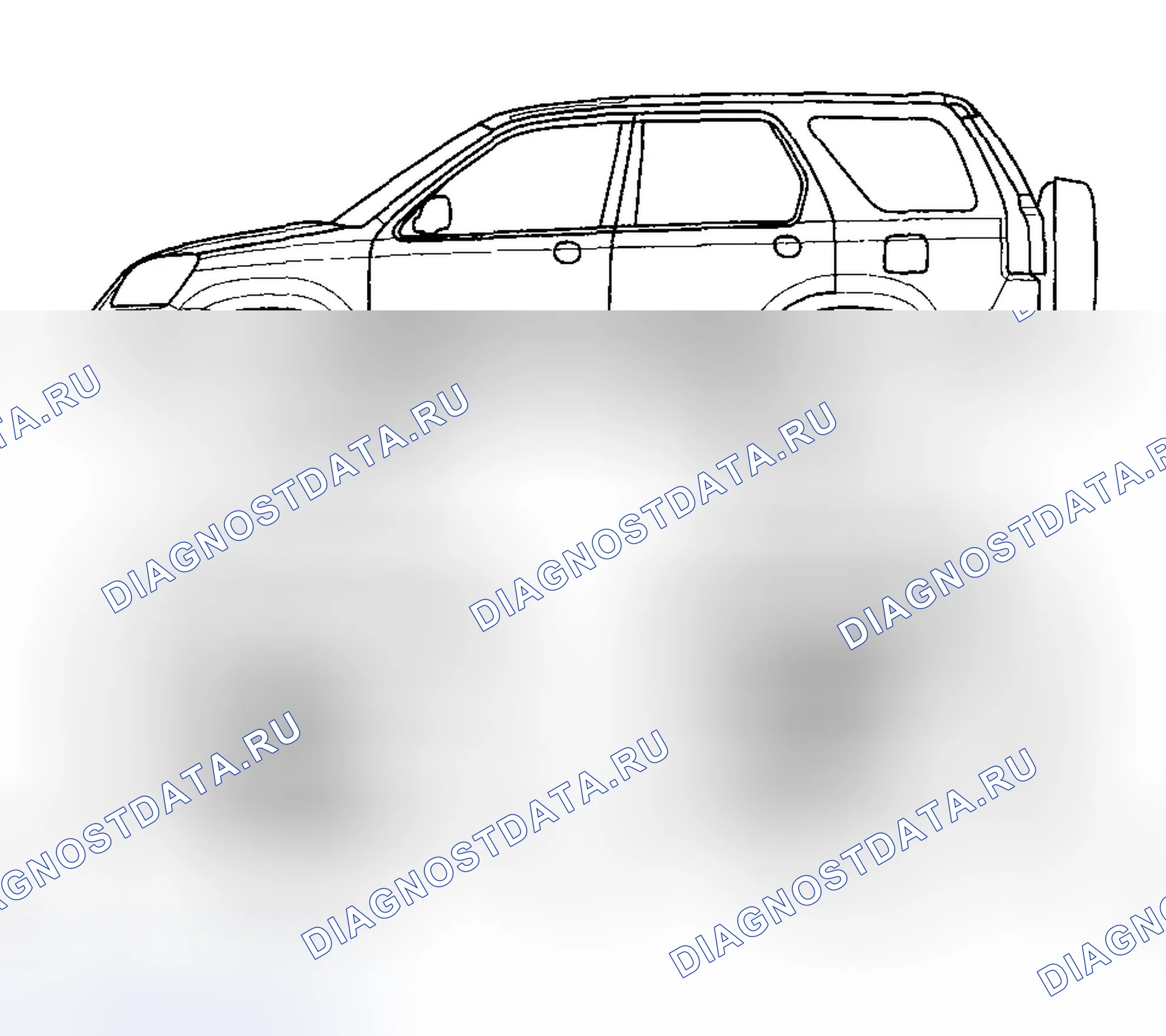 Рис. 19: Рамный подъемник. Honda CR-V II рестайлинг