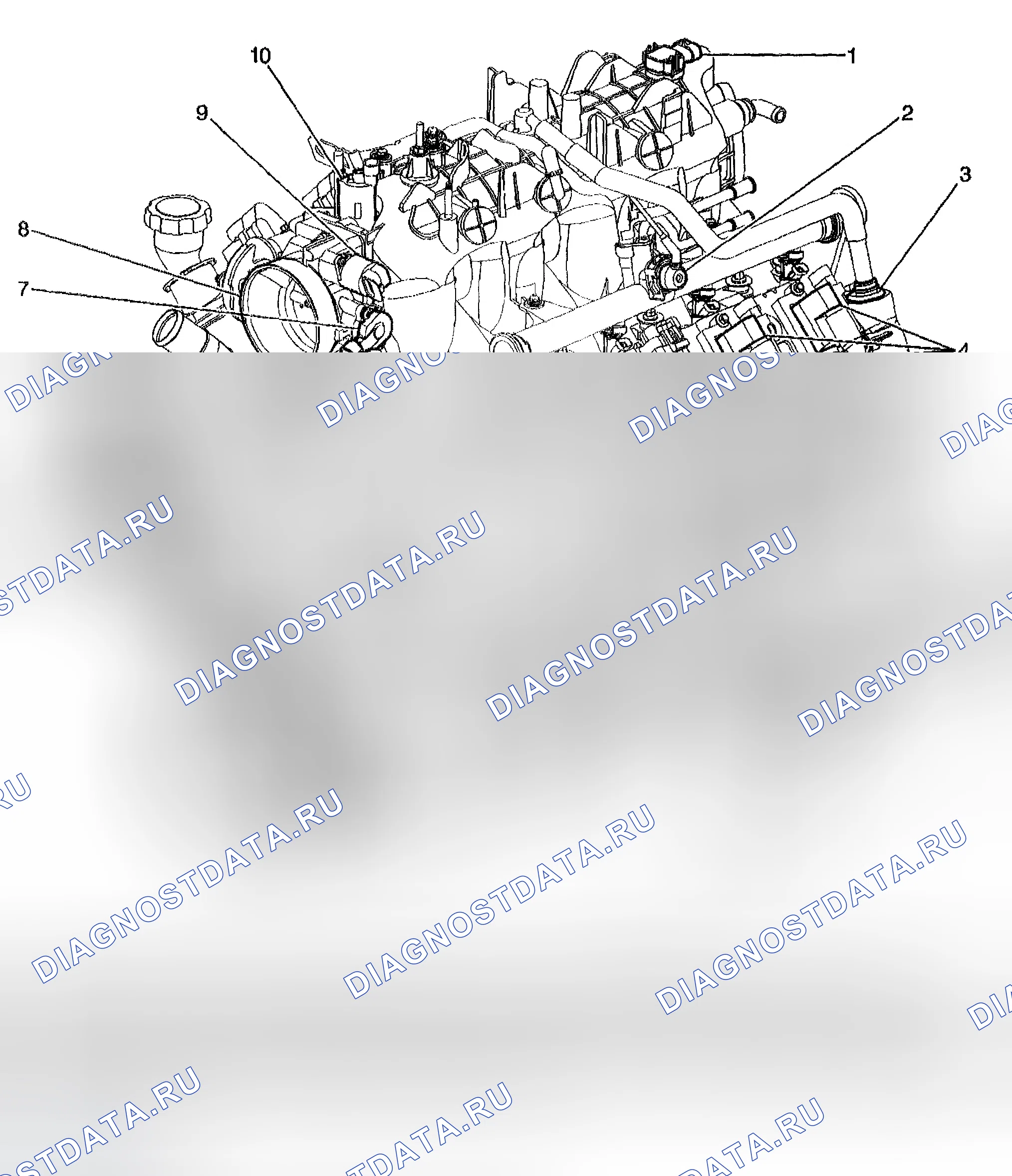 Рис. 3: Виды компонентов системы охлаждения. Cadillac Escalade GMT800