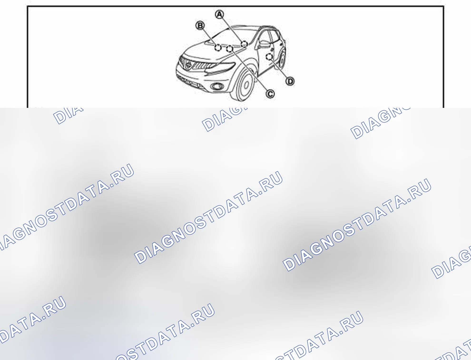 Рис. 29: Расположение компонентов. Nissan Murano Z51 рестайлинг 2