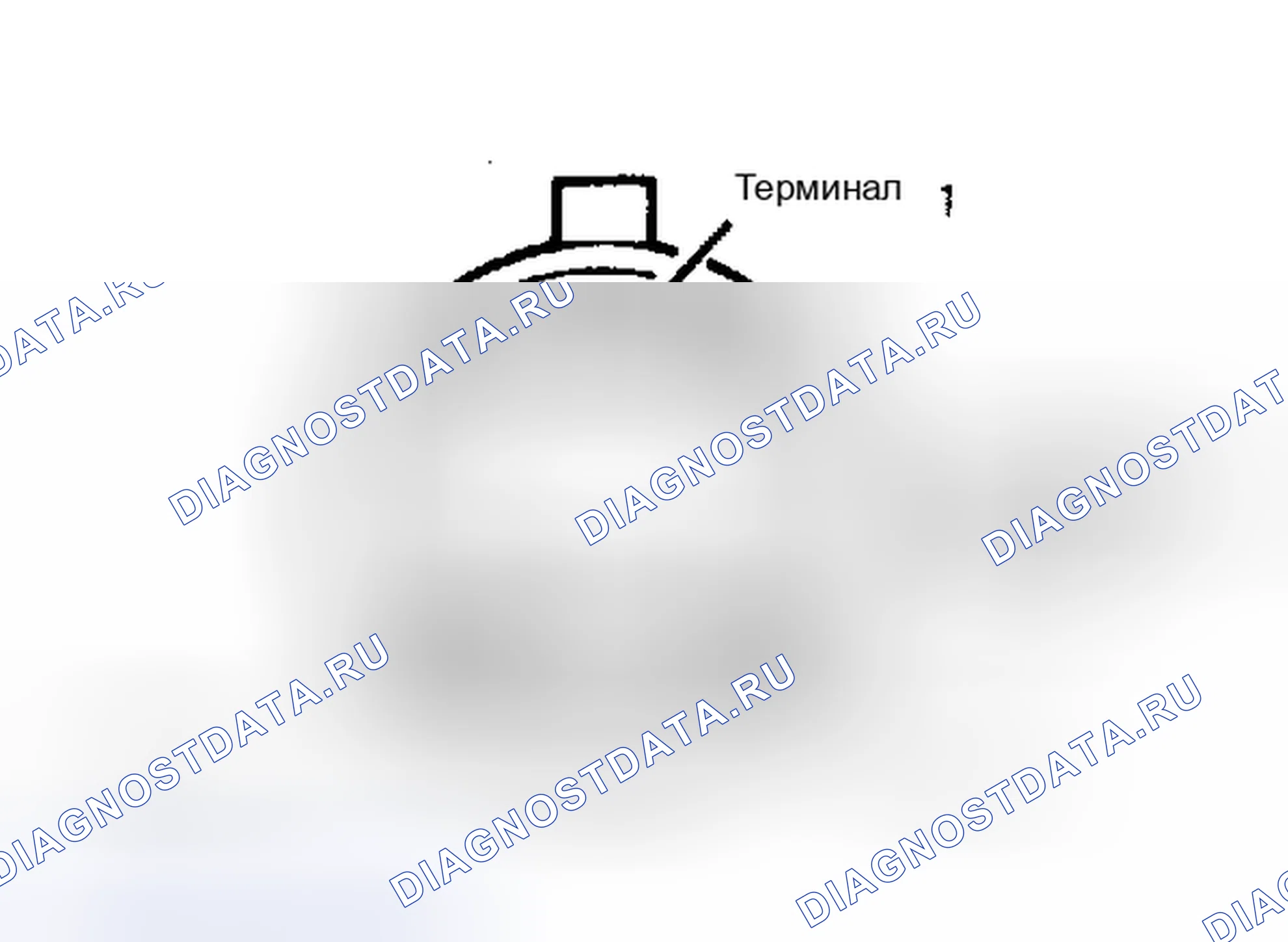 Рис. 19: Разъем датчик положения дроссельной заслонки. Hyundai Excel I
