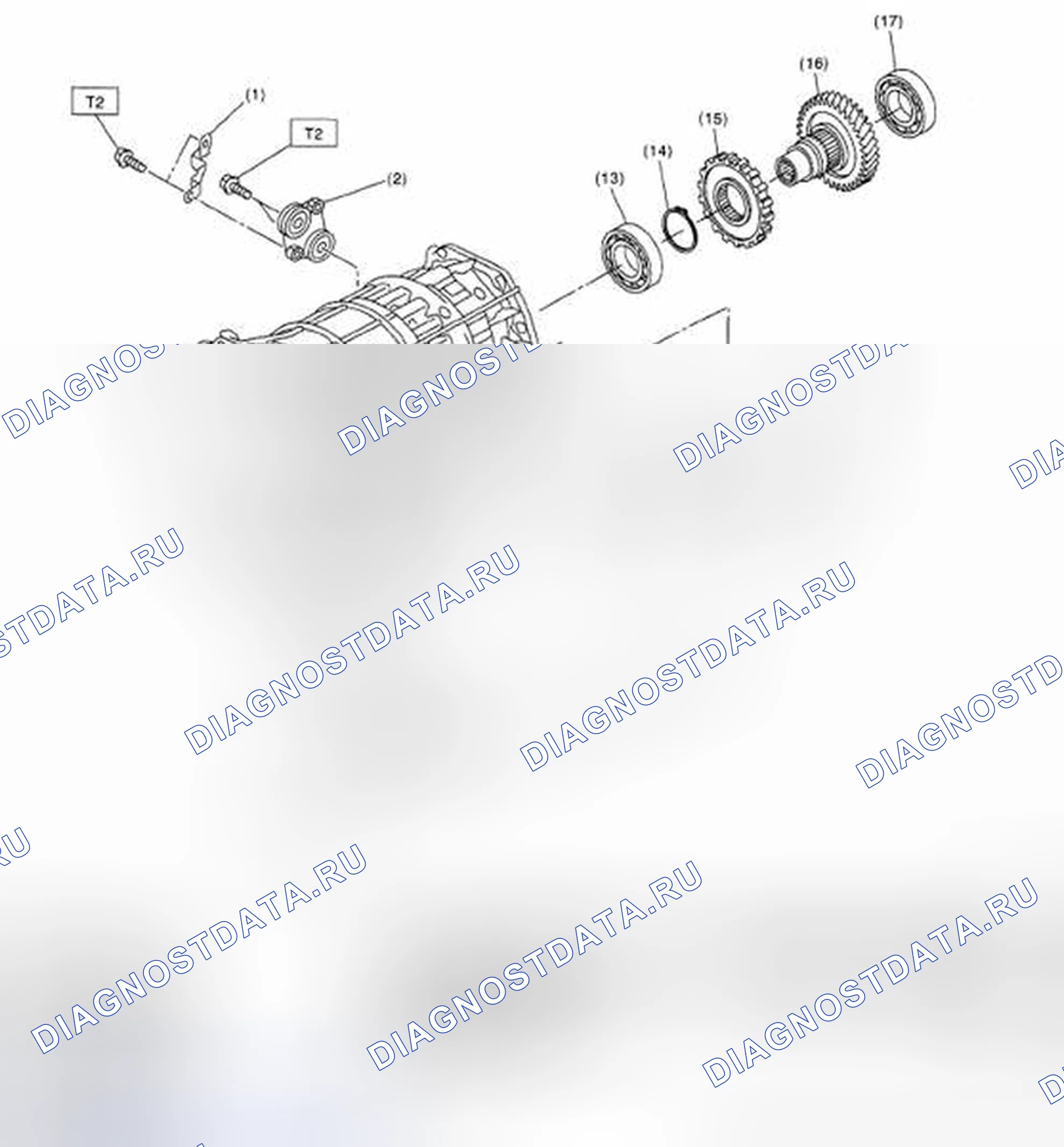 Рис. 802: УСТРОЙСТВО УПРАВЛЕНИЯ КОРОБКОЙ ПЕРЕДАЧ И СТОЯНОЧНАЯ ОПОРА. Subaru Legacy BL/BP рестайлинг