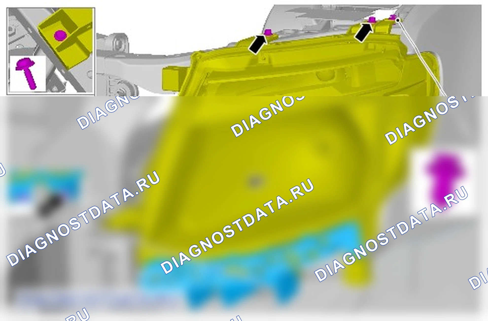 Как снять и установить фару в сборе. Ford Ranger T6