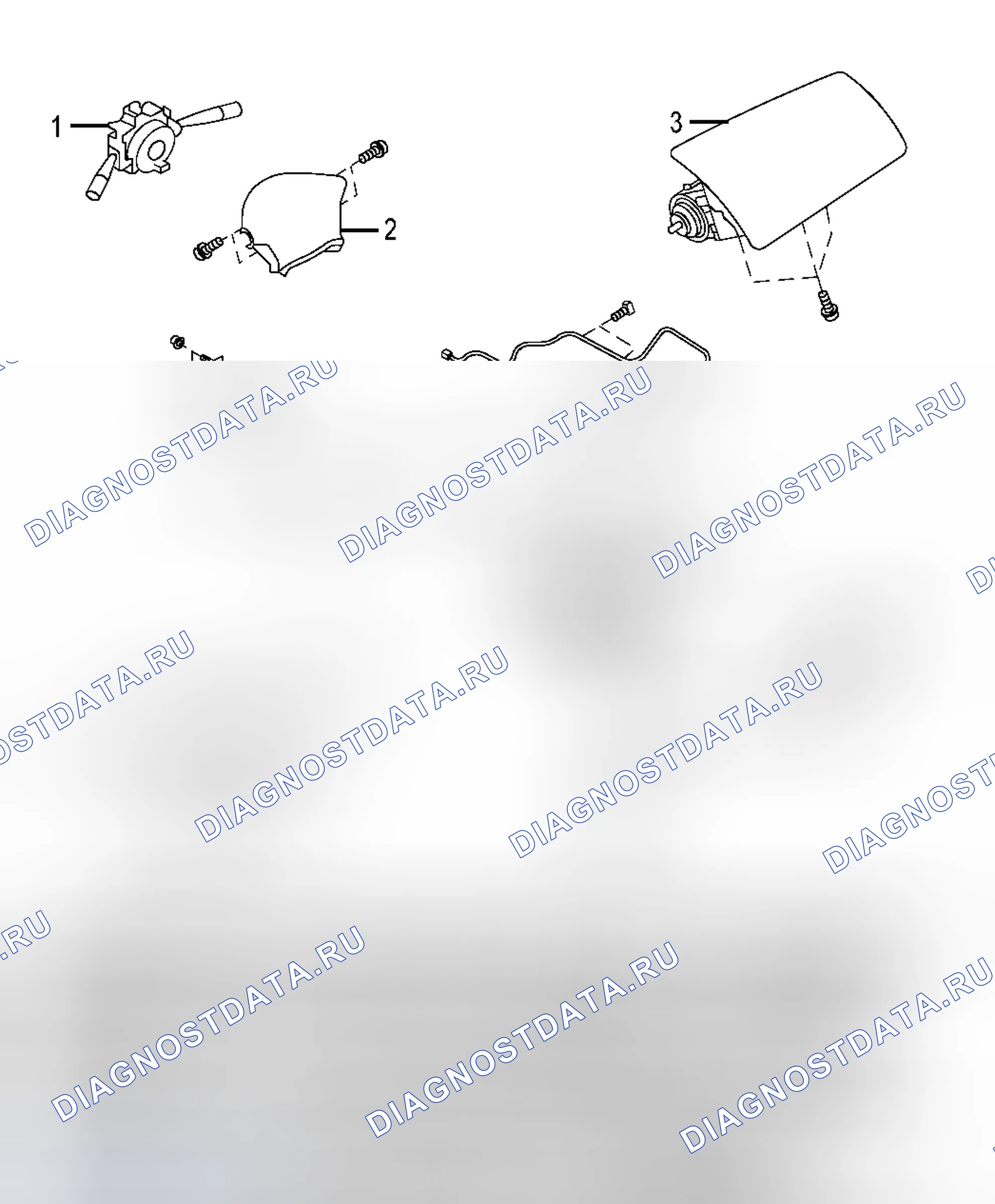 Рис. 6: РАСПОЛОЖЕНИЕ КОМПОНЕНТОВ. Subaru Forester SG