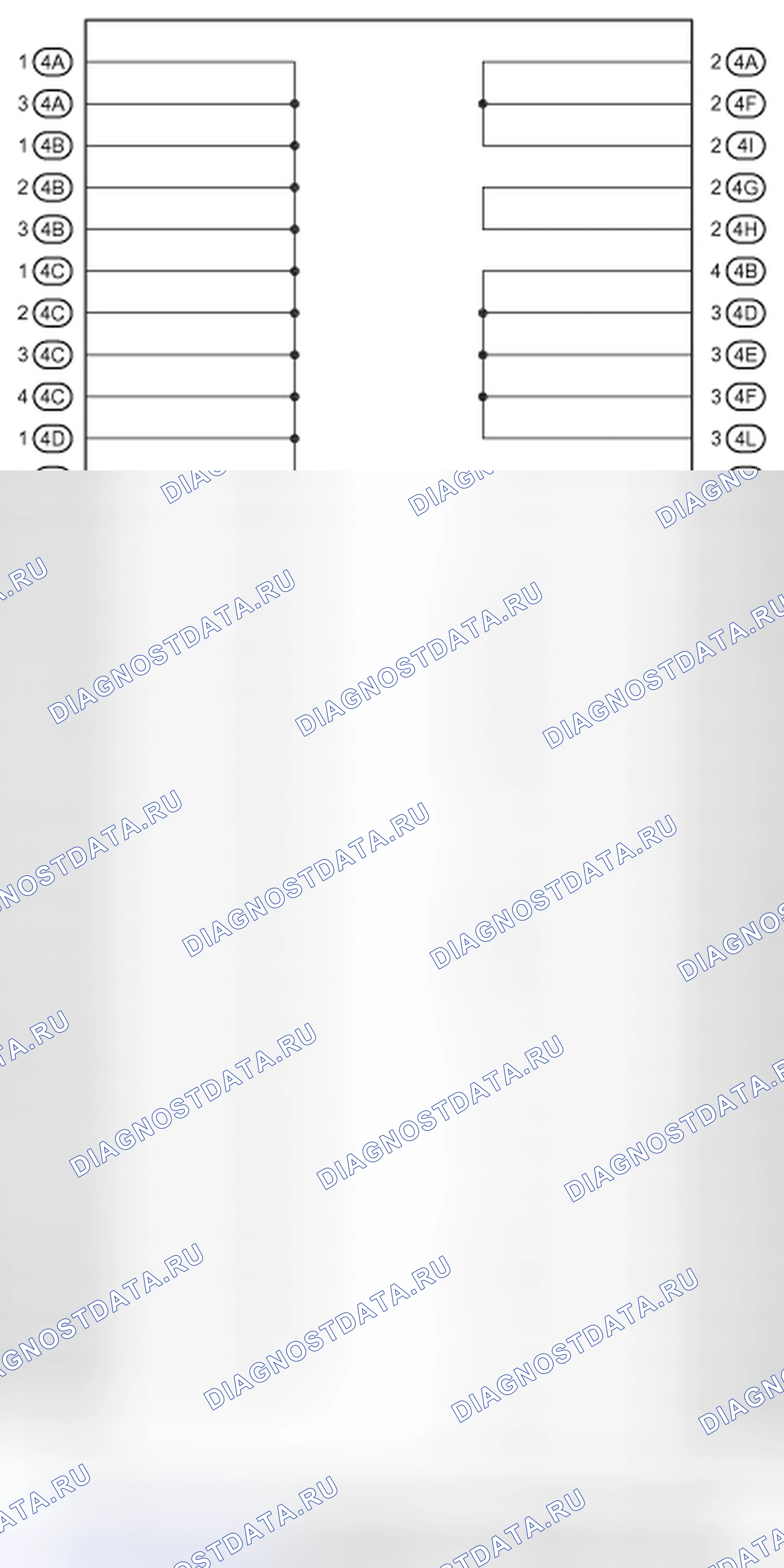 Рис. 286: J / B No4 Схема внутренней цепи (1 из 3). Honda Accord IV