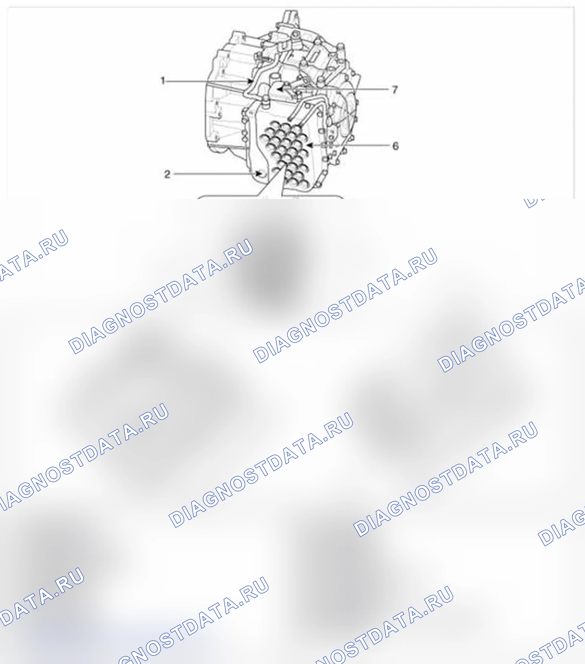 Рис. 97: Расположение компонентов. Hyundai Santa Fe II рестайлинг