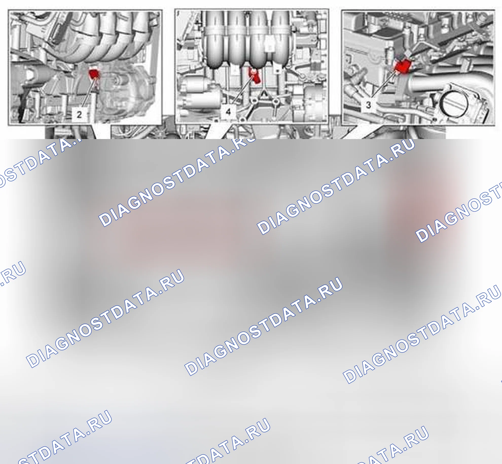 Рис. 2: Расположение компонентов системы зажигания. Suzuki SX4 I рестайлинг