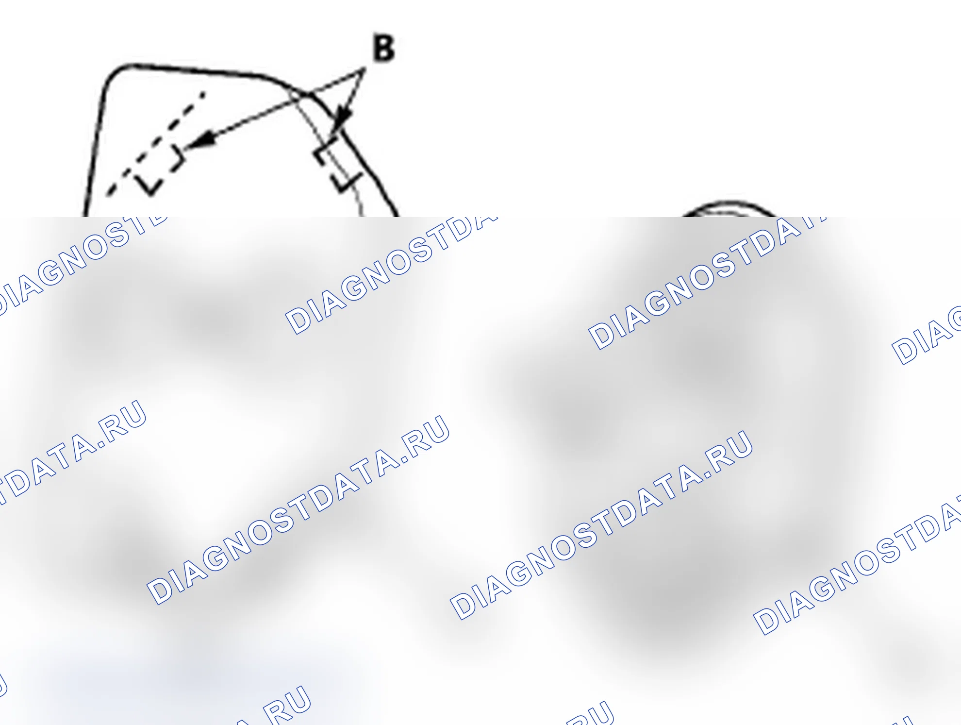 Рис. 84: Регулировка бойка передней и задней двери. Acura RL II