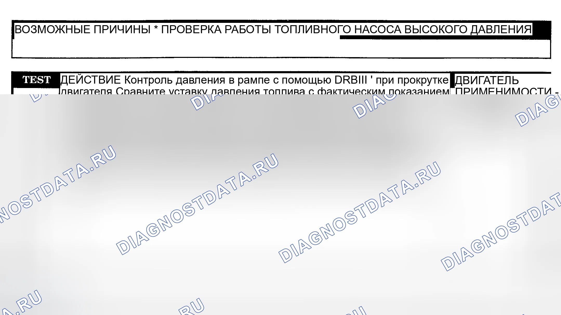 Рис. 1061: ИСПЫТАНИЕ РАБОЧИХ ХАРАКТЕРИСТИК ТОПЛИВНОГО НАСОСА ВЫСОКОГО ДАВЛЕНИЯ. Dodge Pickup R2500 