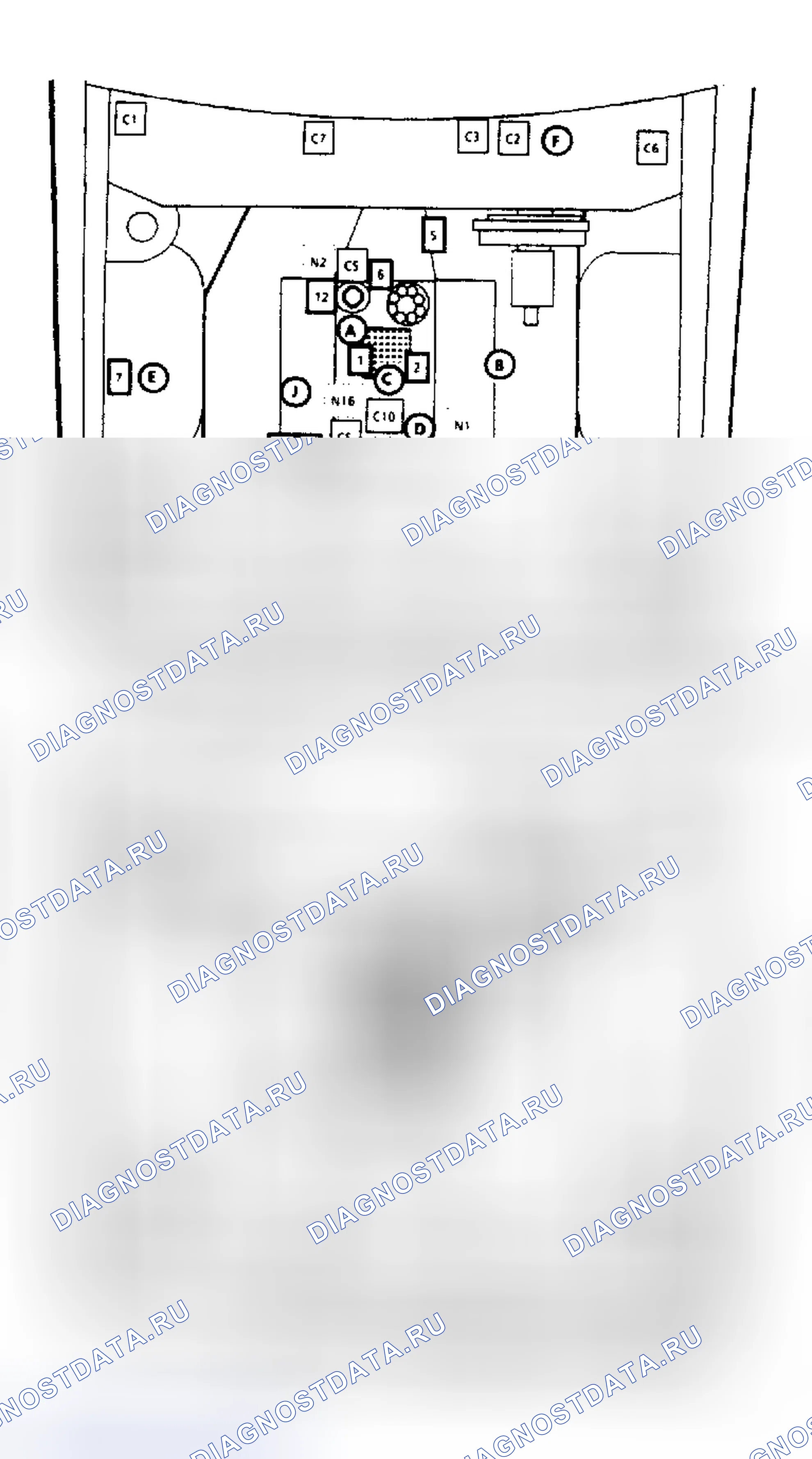 Рис. 507: Компоненты (B и G Bodies, 5.0L VINS G и H, и 5.7L VIN 6). Buick LeSabre VI