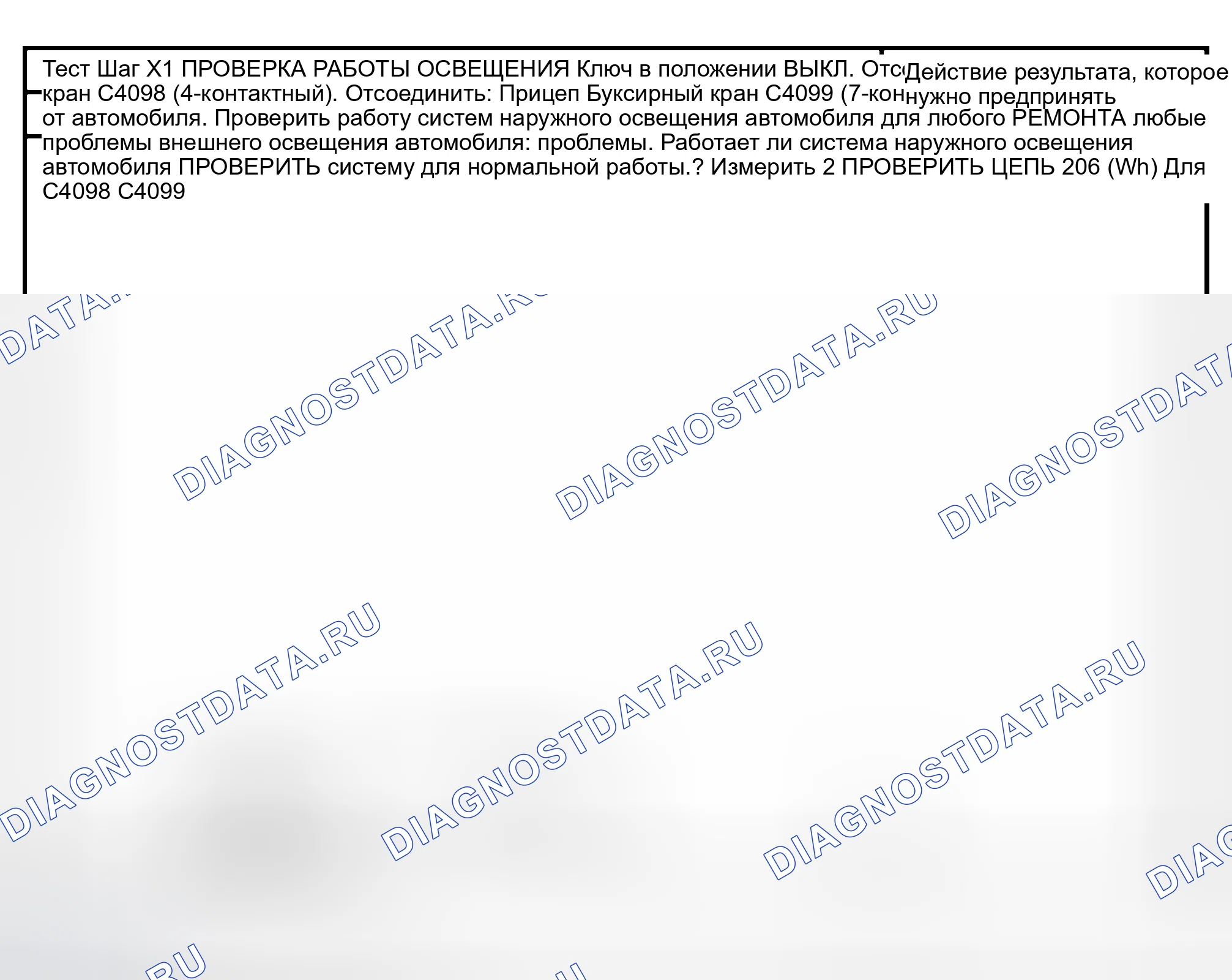 Рис. 29: ТОЧЕЧНОЕ ИСПЫТАНИЕ X: ЛАМПЫ ПРИЦЕПА НЕ РАБОТАЮТ. Hyundai Lavita I